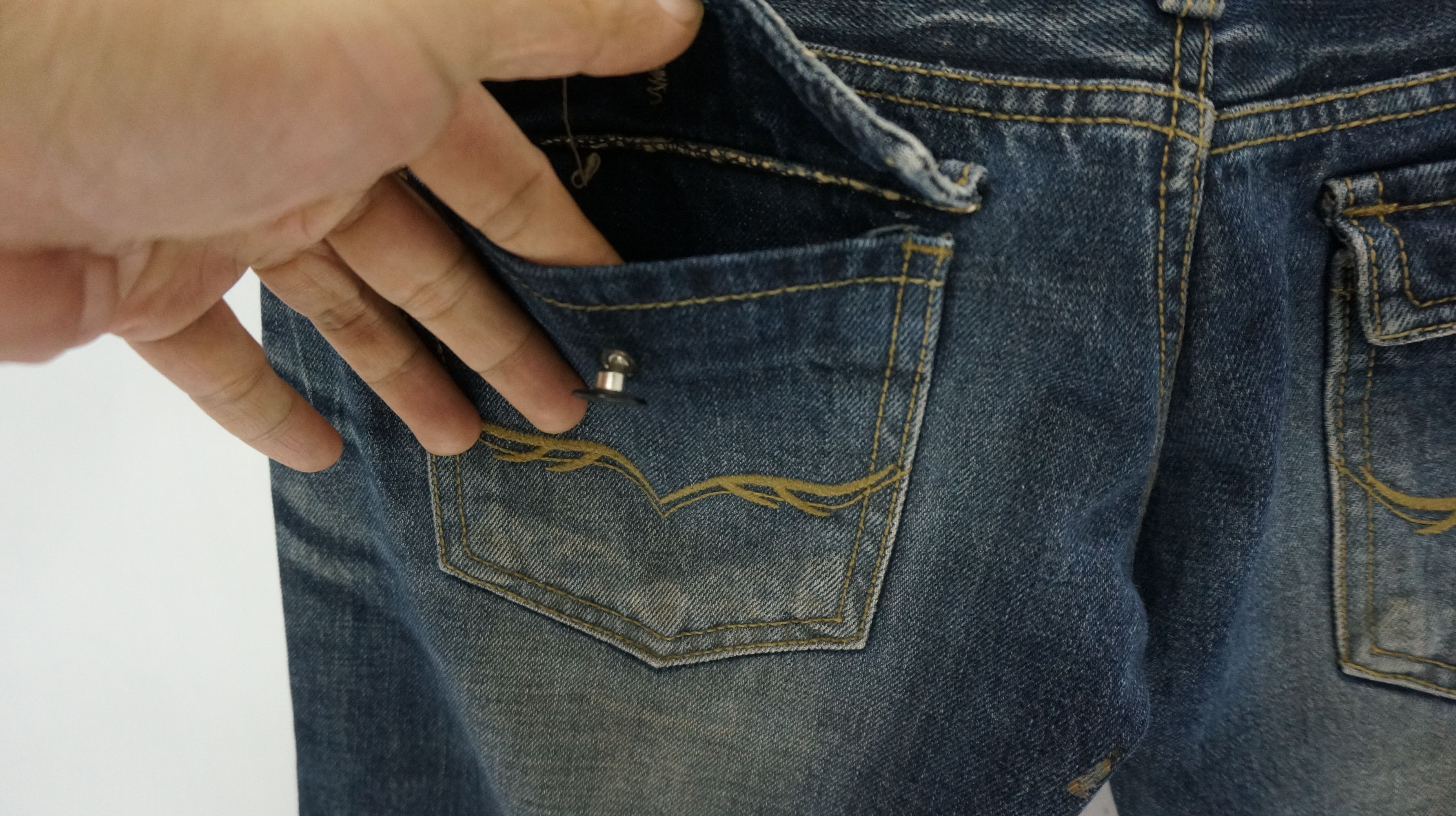 GOSTAR DE FUGA FUGA Vintage Distressed Double Waist Lowrise Flared Jeans Size US 30 / EU 46 - 8 Thumbnail