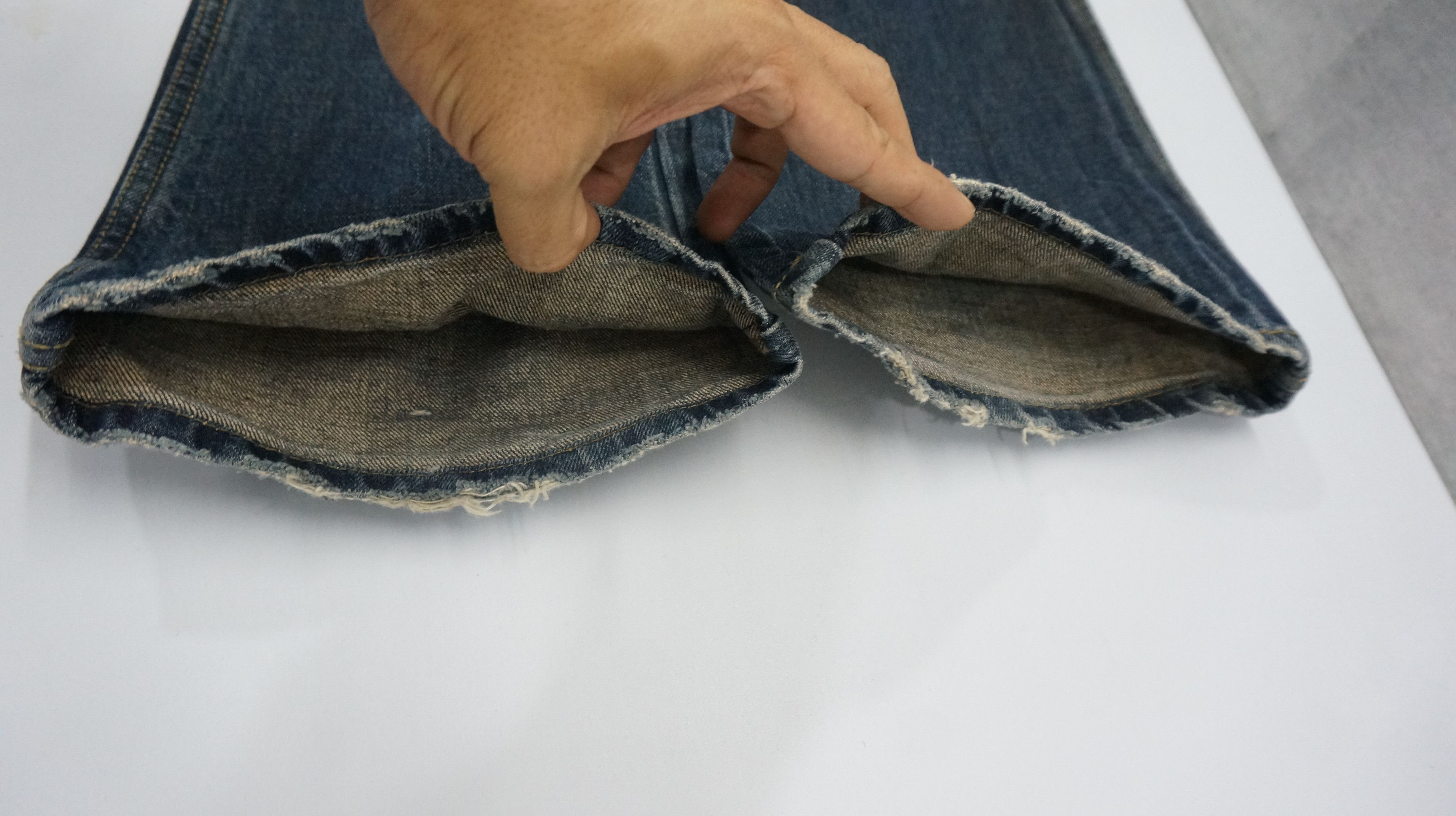 GOSTAR DE FUGA FUGA Vintage Distressed Double Waist Lowrise Flared Jeans Size US 30 / EU 46 - 22 Thumbnail