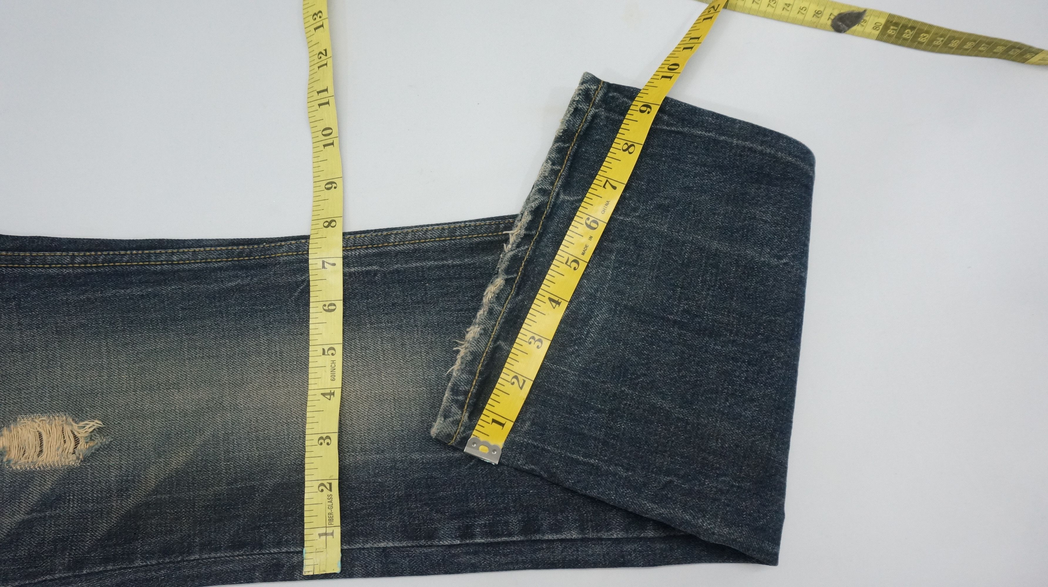 GOSTAR DE FUGA FUGA Vintage Distressed Double Waist Lowrise Flared Jeans Size US 30 / EU 46 - 16 Thumbnail