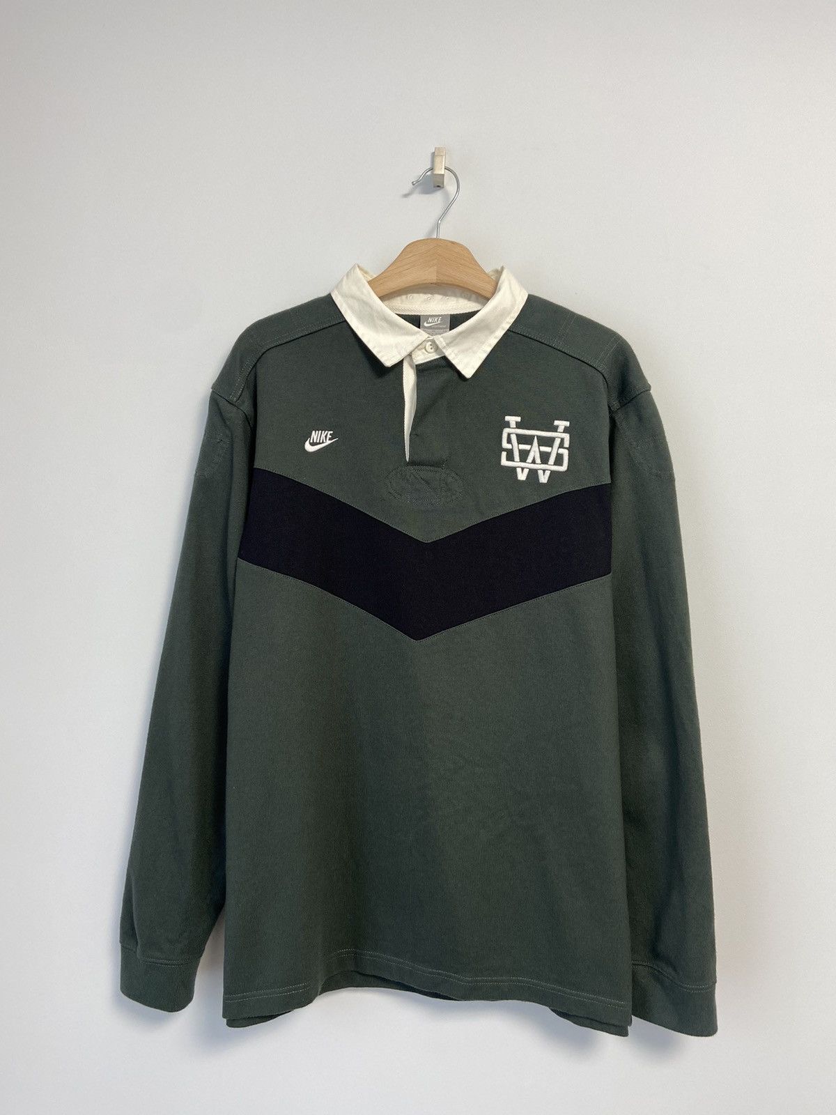 Vintage Nike Vintage Polo Sweatshirt Y2K style Size US XL / EU 56 / 4 - 1 Thumbnail