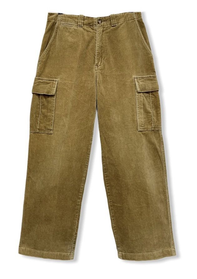 image of Vintage 1982 Bad Boy Sport Baggy Velvet Cargo Pants in Brown, Men's (Size 30)