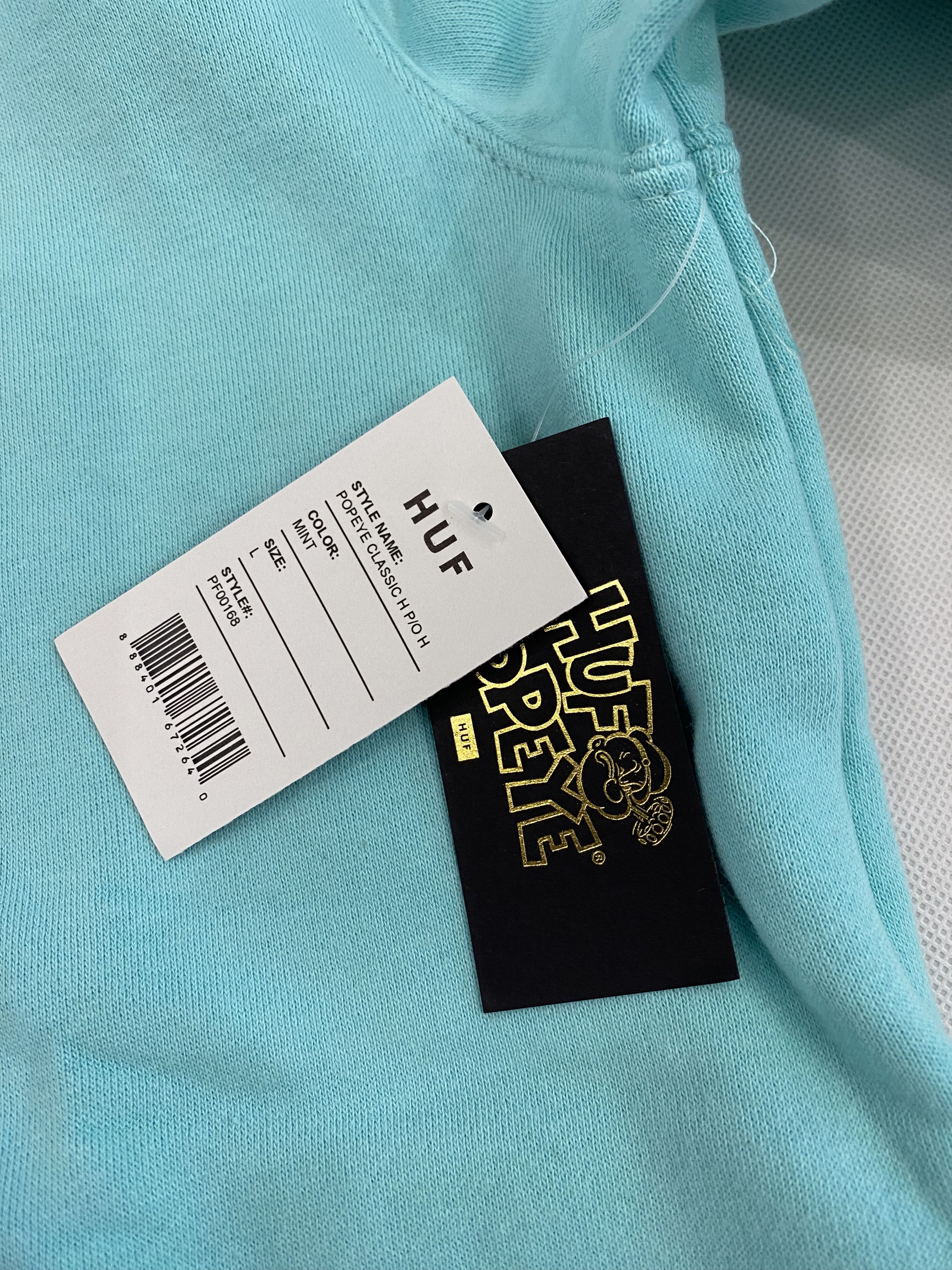 Huf HUF Popeye Classic H Logo Pullover Hoodie Mint Large Size US L / EU 52-54 / 3 - 11 Thumbnail