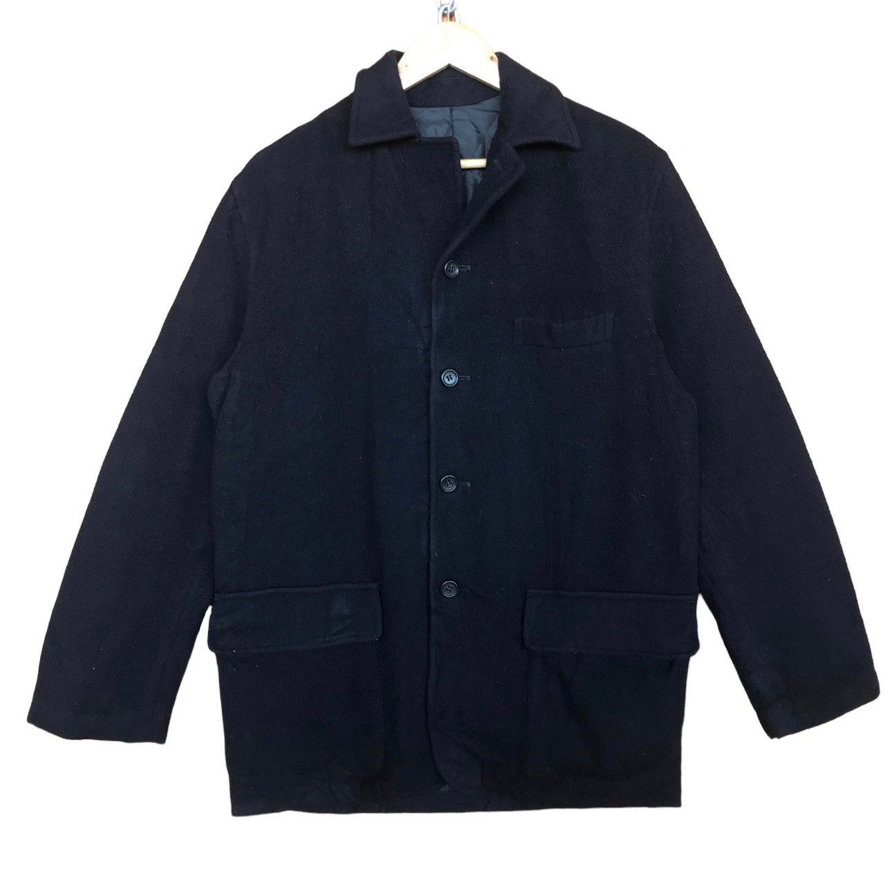 Issey Miyake Vintage 90s ISSEY MIYAKE Wool Work Jacket Size US M / EU 48-50 / 2 - 1 Thumbnail