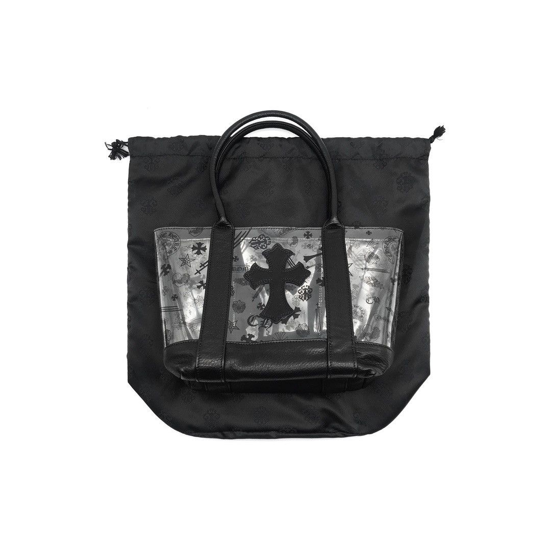 Chrome Hearts Chrome Hearts Black PVC Cross Patch Mini Tote Bag Size ONE SIZE - 4 Thumbnail