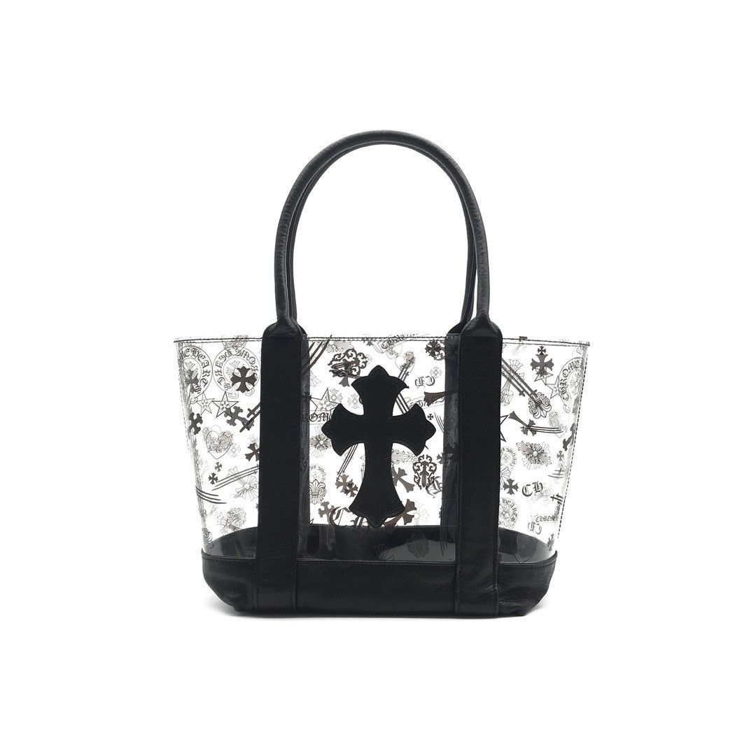 Chrome Hearts Chrome Hearts Black PVC Cross Patch Mini Tote Bag Size ONE SIZE - 1 Thumbnail