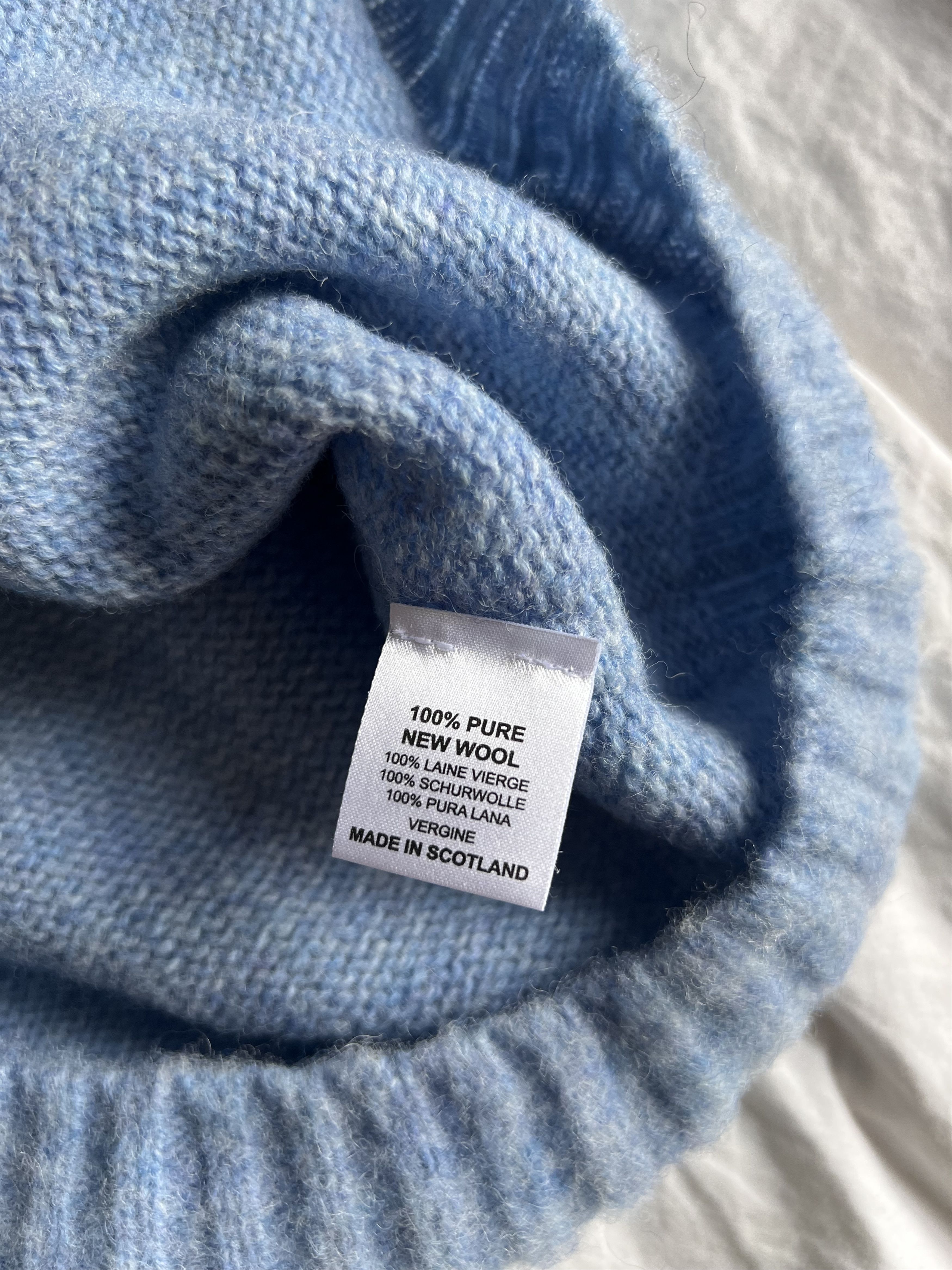 Noah Noah Cross Country Shetland Sweater Ice Sea Size US L / EU 52-54 / 3 - 13 Thumbnail