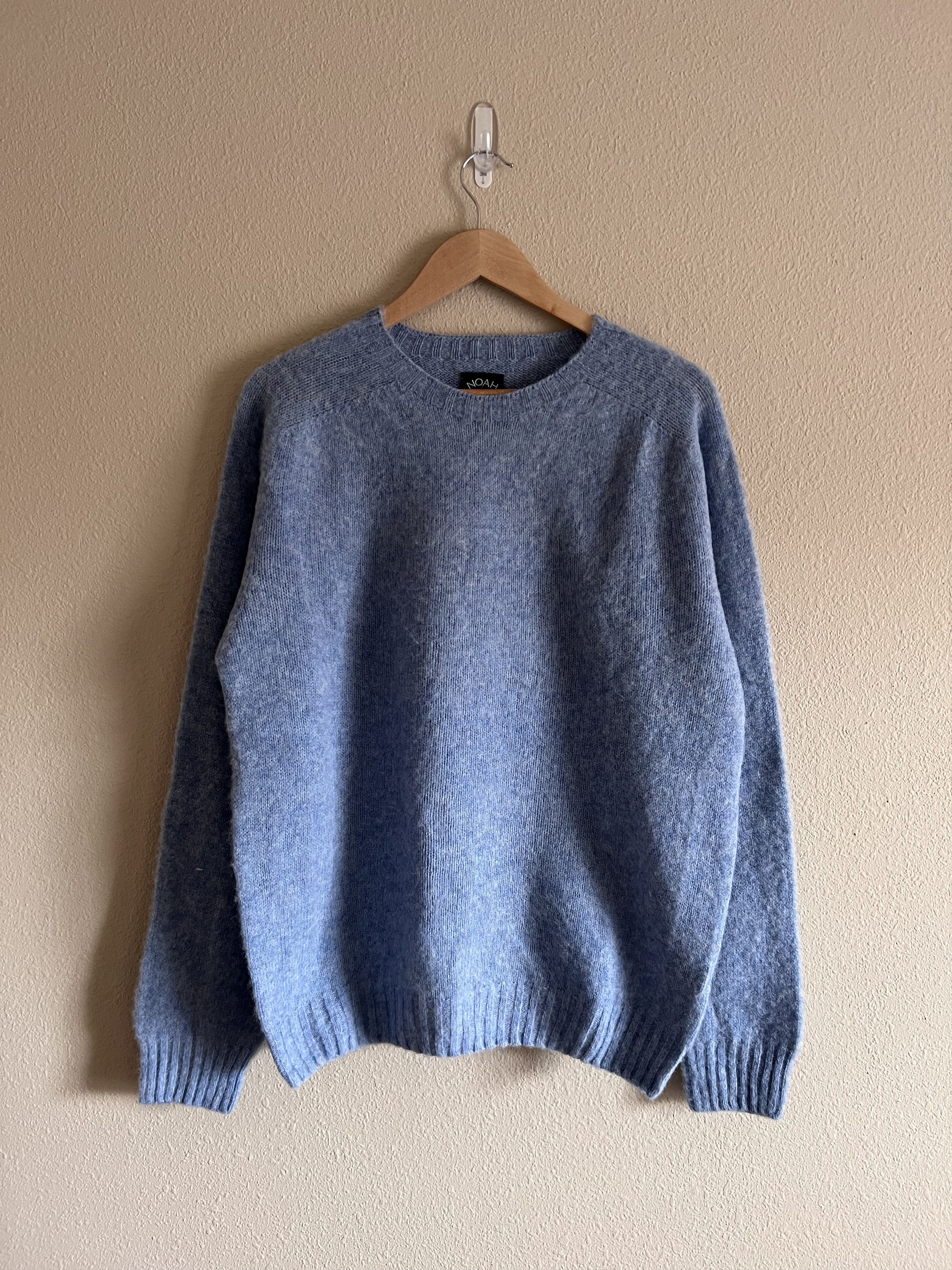 Noah Noah Cross Country Shetland Sweater Ice Sea Size US L / EU 52-54 / 3 - 4 Thumbnail
