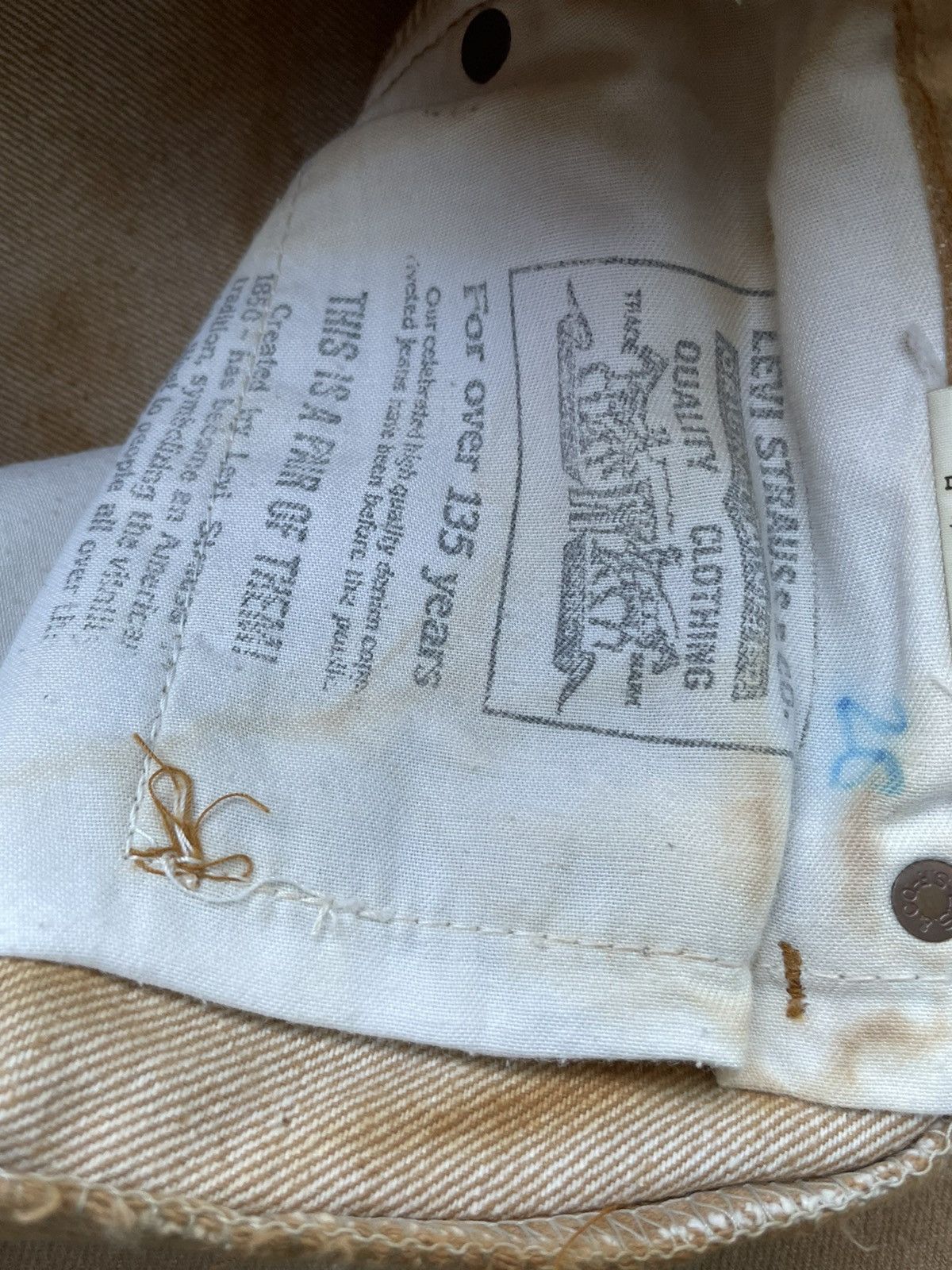 Levi's Vintage 1992 Levis 701 E Denim Size US 30 / EU 46 - 15 Thumbnail