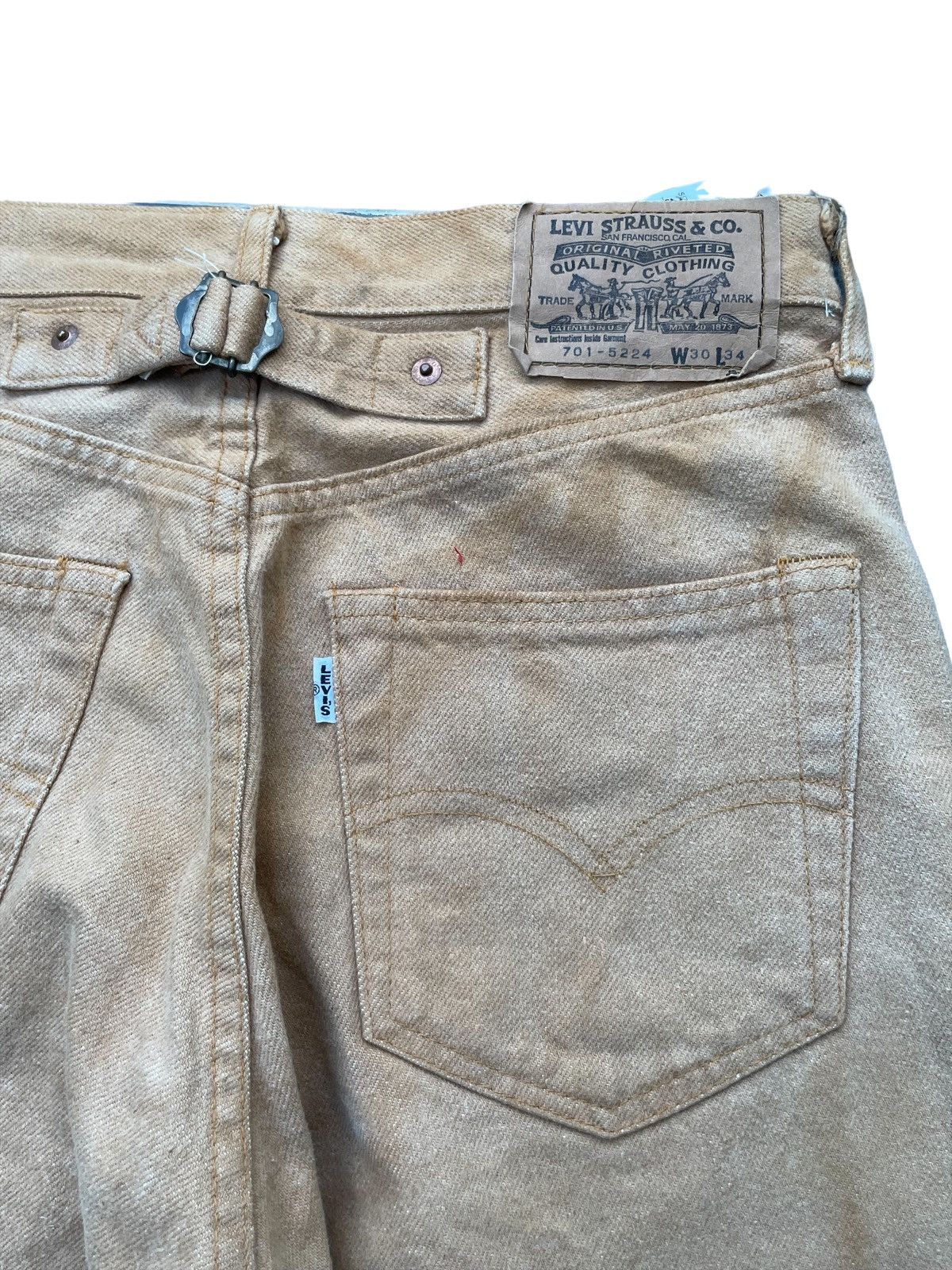 Levi's Vintage 1992 Levis 701 E Denim Size US 30 / EU 46 - 8 Thumbnail