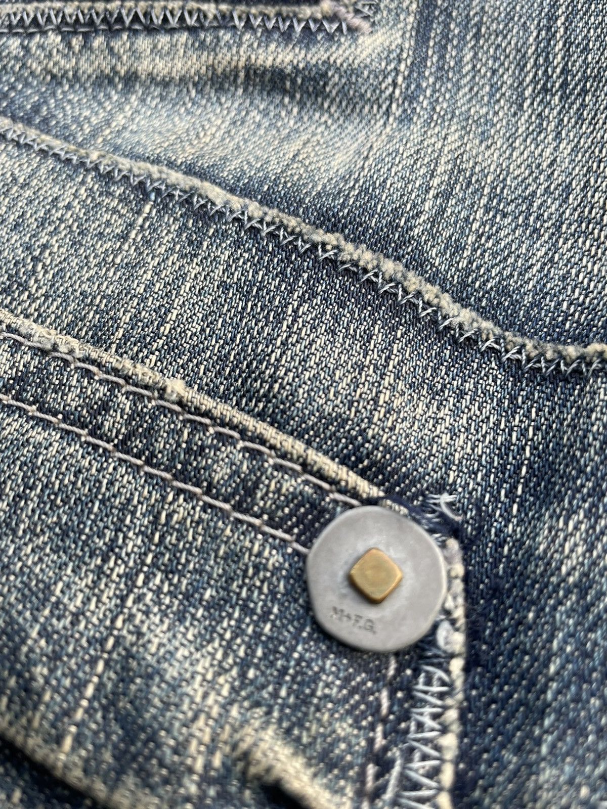 Designer × Marithe + Francois Girbaud Le Jean De Marithe Francois Girbaud Aging Wash Denim Size US 32 / EU 48 - 17 Thumbnail