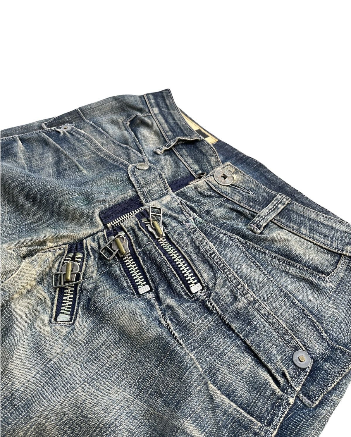 Designer × Marithe + Francois Girbaud Le Jean De Marithe Francois Girbaud Aging Wash Denim Size US 32 / EU 48 - 6 Thumbnail