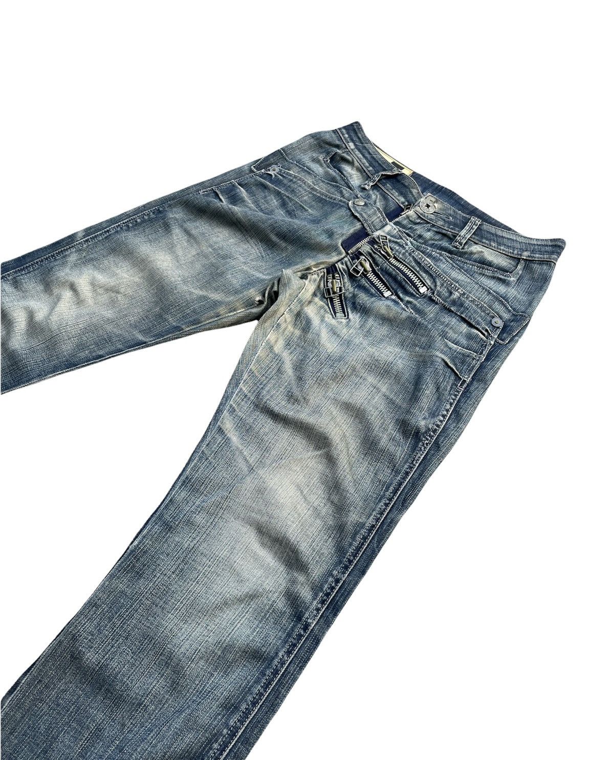 Designer × Marithe + Francois Girbaud Le Jean De Marithe Francois Girbaud Aging Wash Denim Size US 32 / EU 48 - 3 Thumbnail