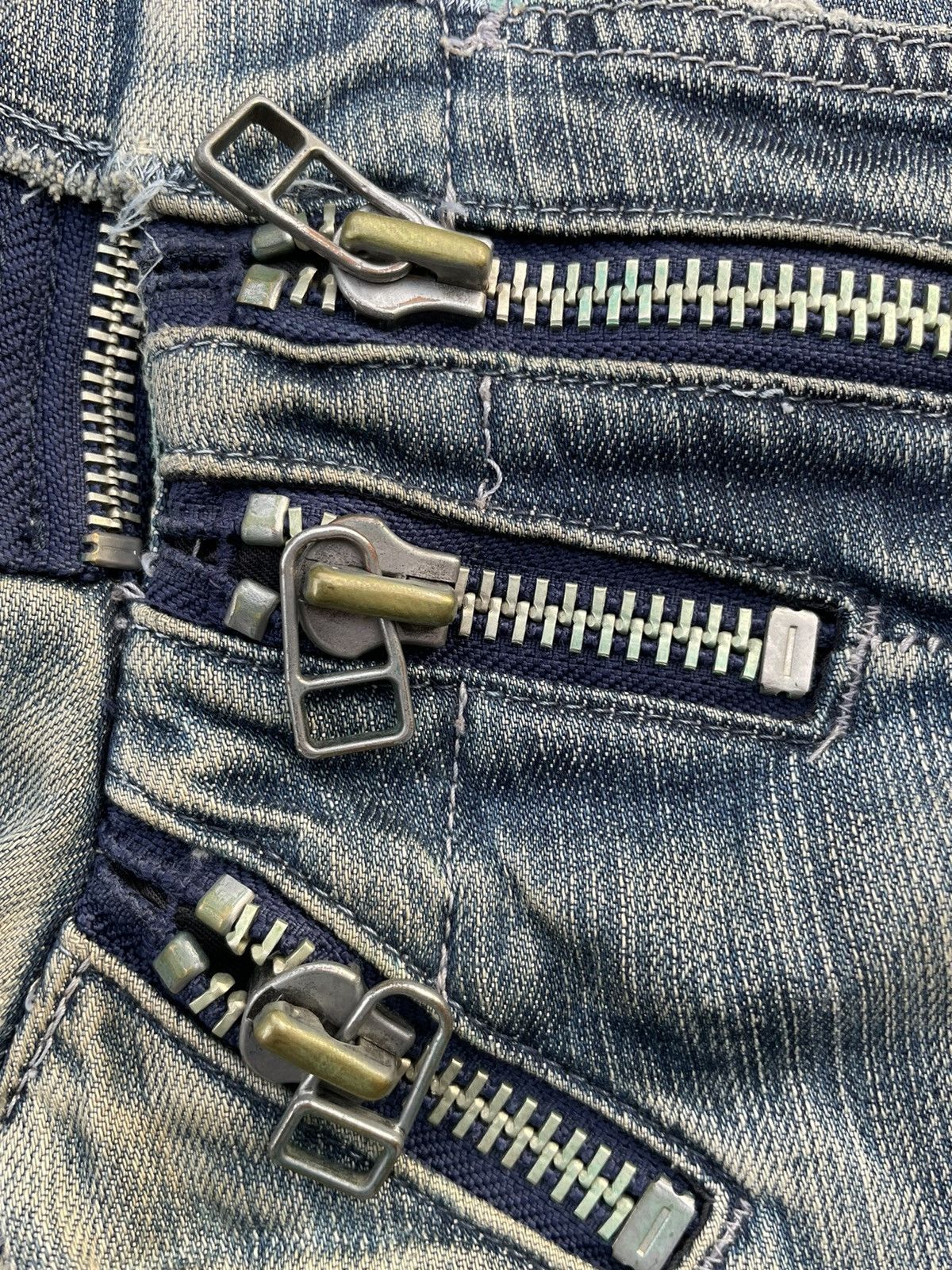 Designer × Marithe + Francois Girbaud Le Jean De Marithe Francois Girbaud Aging Wash Denim Size US 32 / EU 48 - 19 Thumbnail
