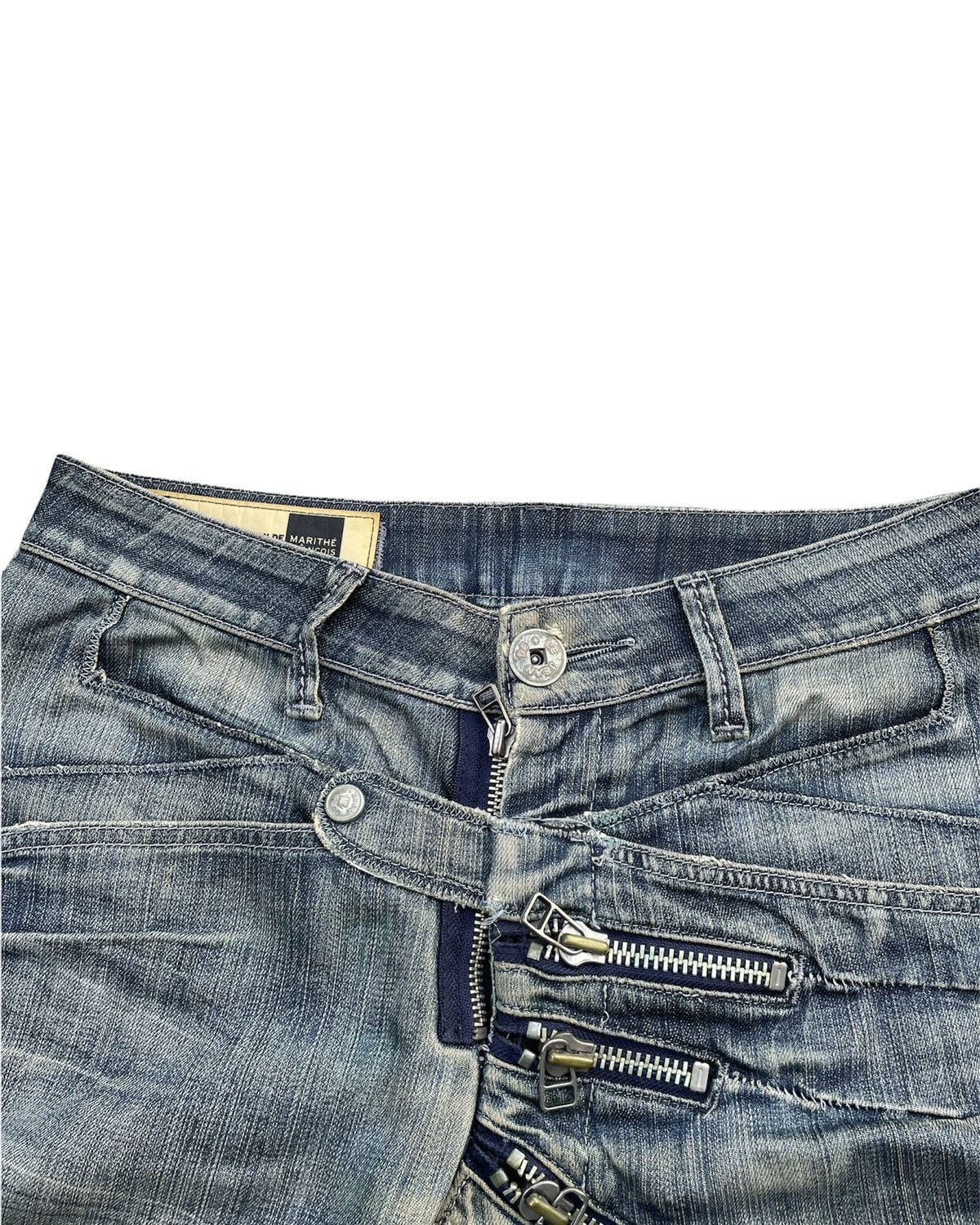 Designer × Marithe + Francois Girbaud Le Jean De Marithe Francois Girbaud Aging Wash Denim Size US 32 / EU 48 - 8 Thumbnail