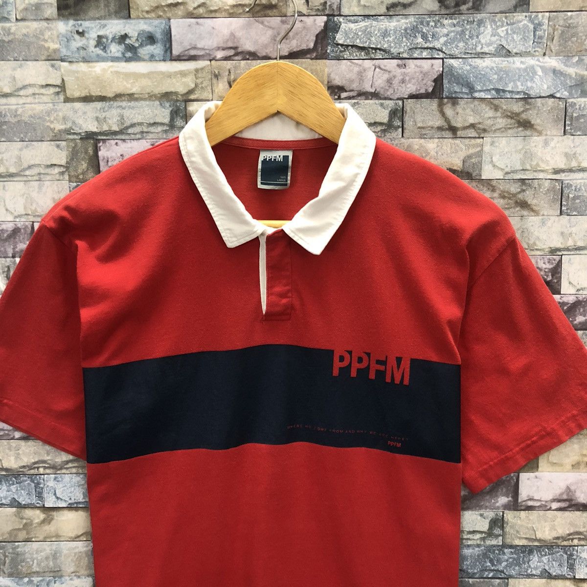 Japanese Brand PPFM Polos Shirt Size US L / EU 52-54 / 3 - 1 Thumbnail