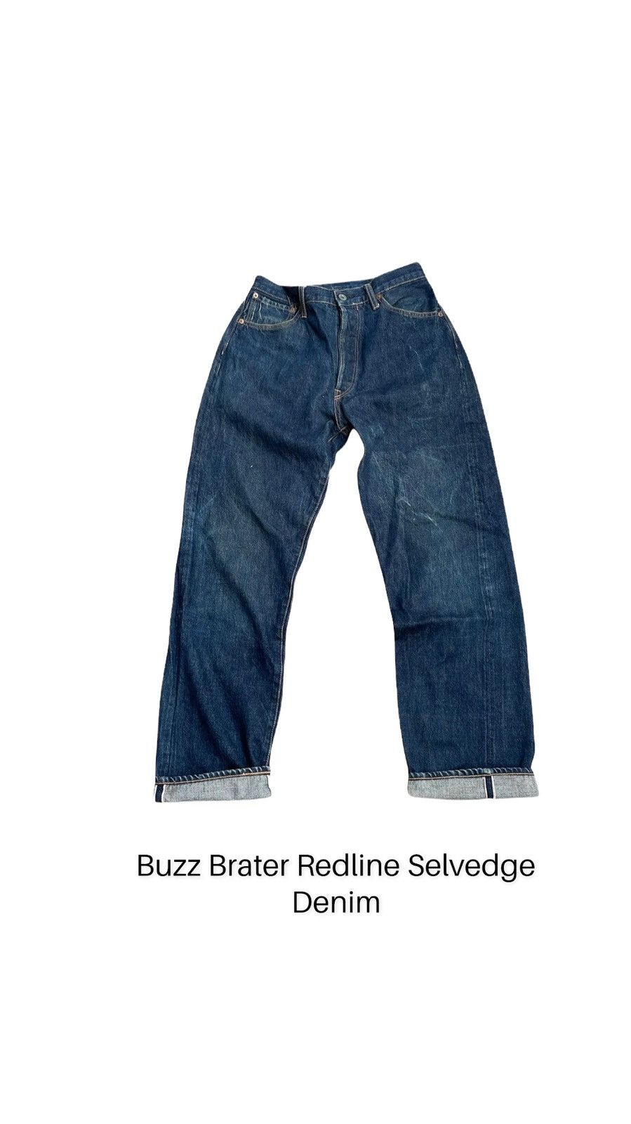 If Six Was Nine Vintage Buzz Brater Redline Selvedge Denim Size US 29 - 1 Thumbnail
