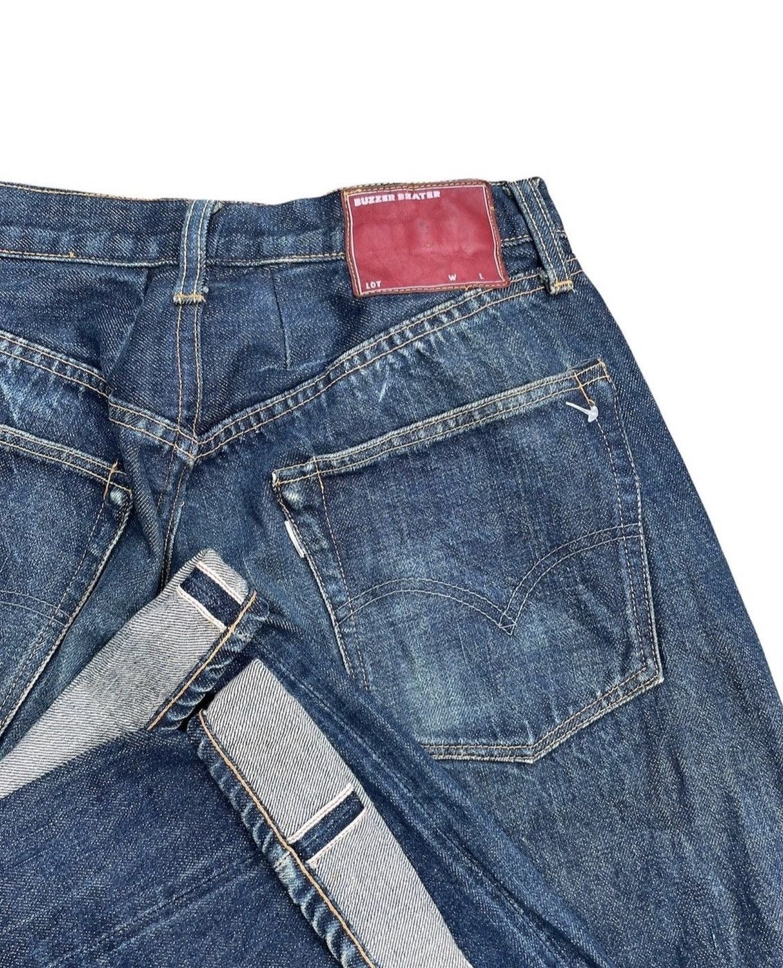 If Six Was Nine Vintage Buzz Brater Redline Selvedge Denim Size US 29 - 7 Thumbnail
