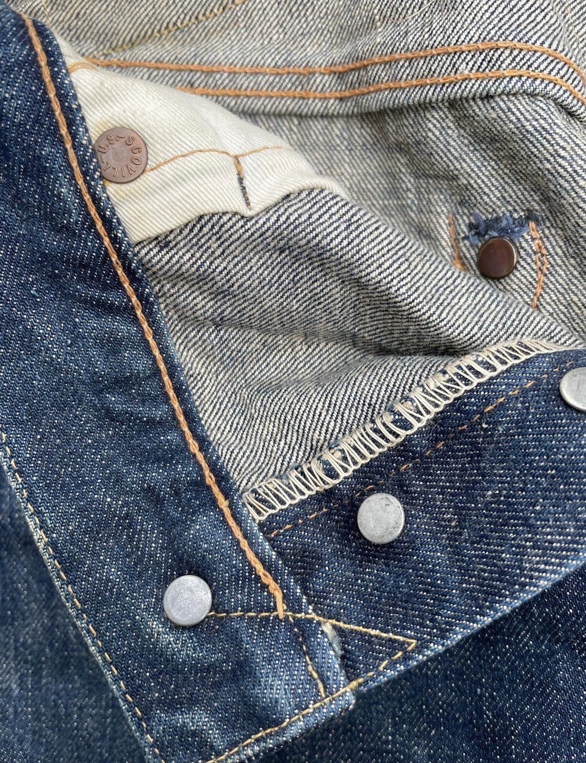 If Six Was Nine Vintage Buzz Brater Redline Selvedge Denim Size US 29 - 17 Thumbnail