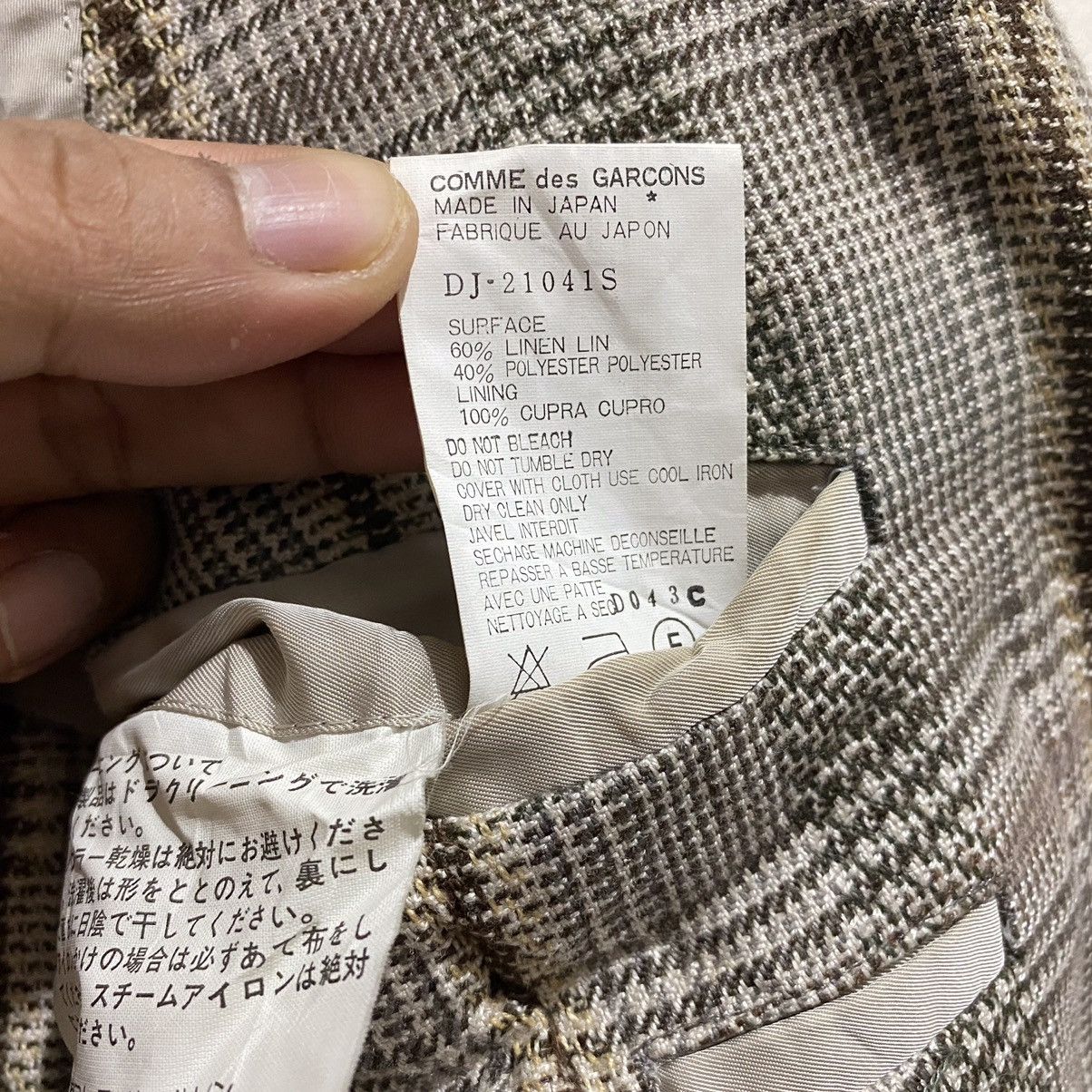 Comme des Garcons Vintage AD1992 COMME des GARÇONS HOMME DEUX Striped Jacket Size 44L - 8 Thumbnail