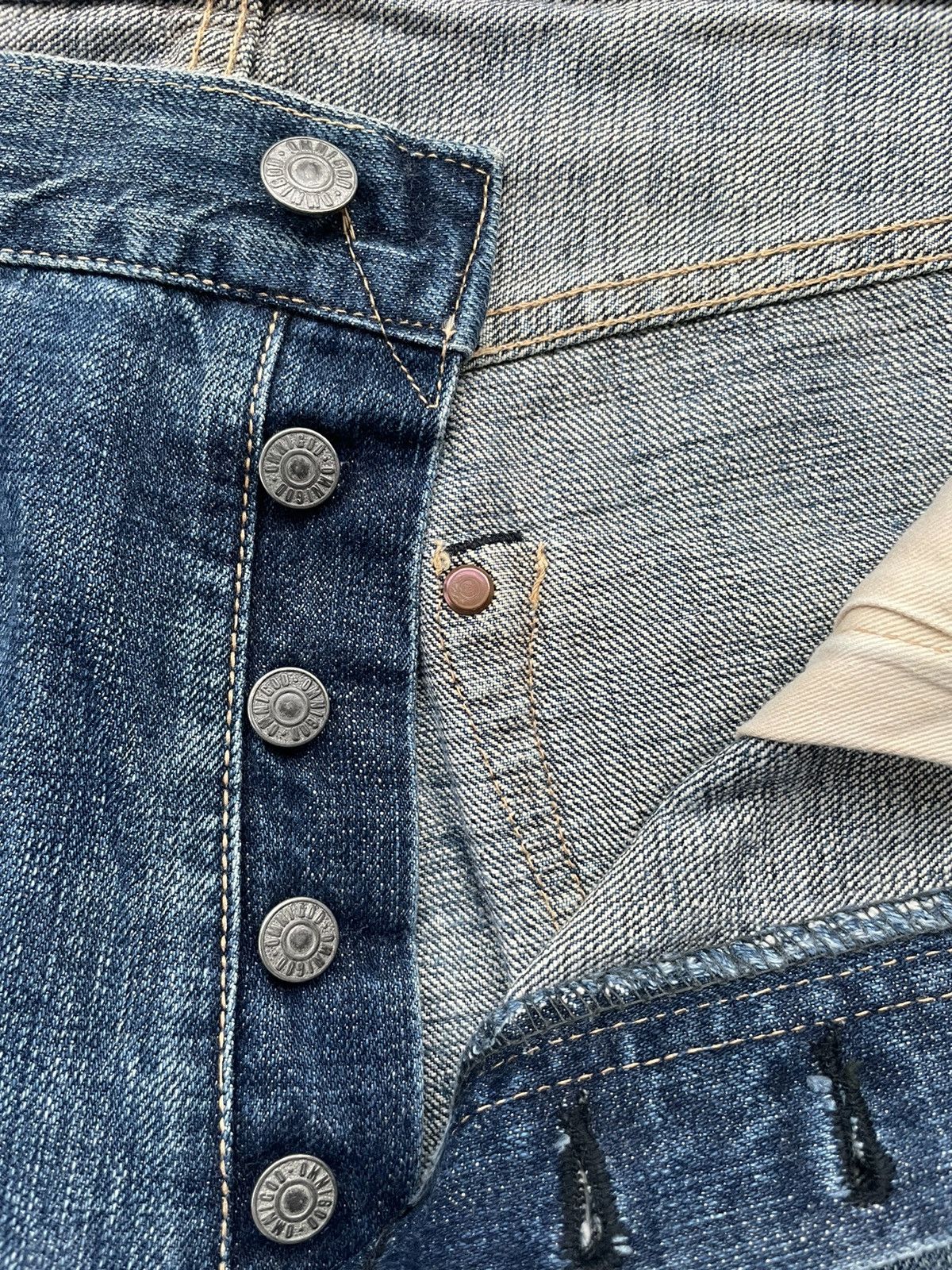 Japanese Brand × OMNIGOD × Vintage Vintage Omnigod Selvedge Aging Wash Denim Size US 33 - 17 Thumbnail