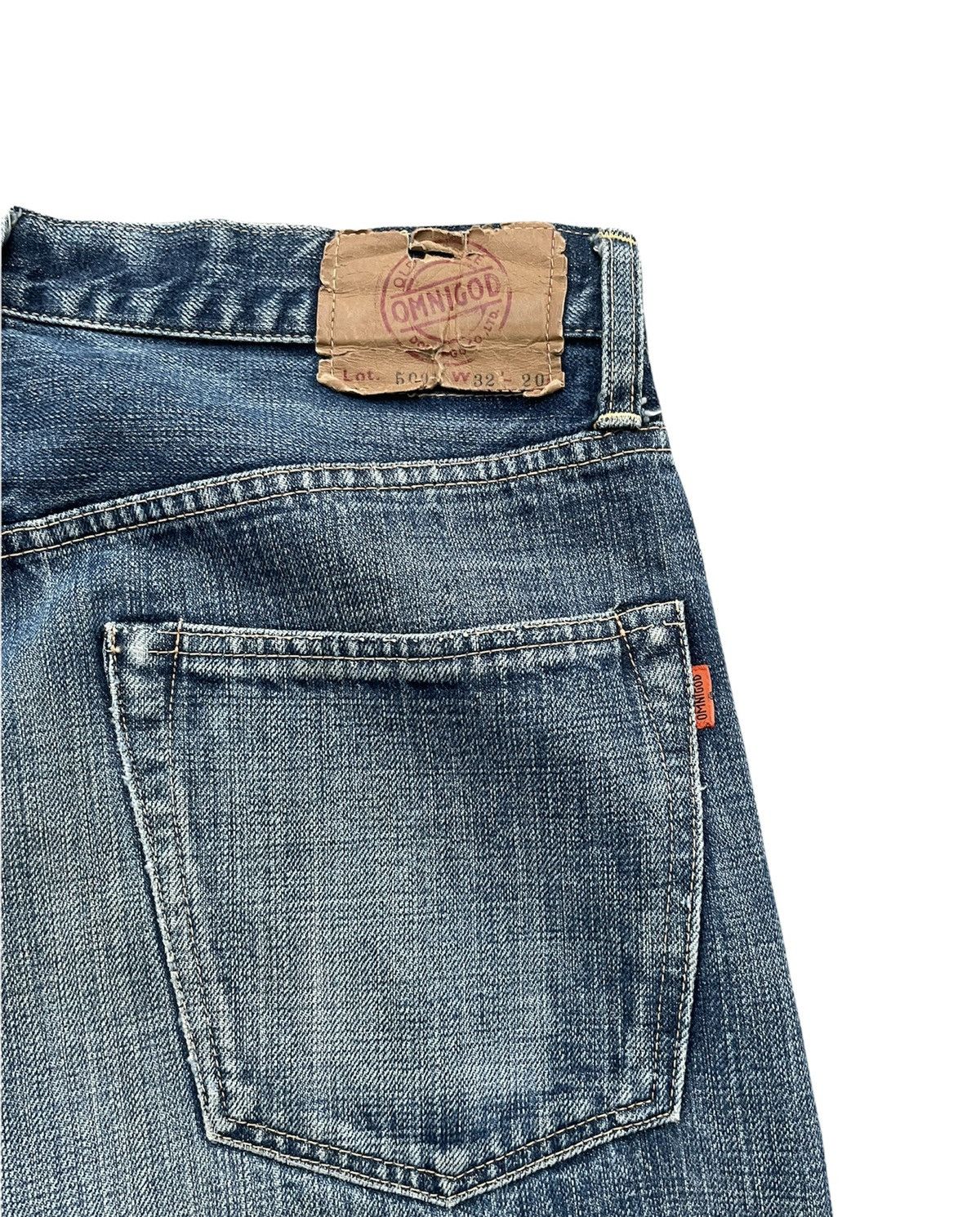 Japanese Brand × OMNIGOD × Vintage Vintage Omnigod Selvedge Aging Wash Denim Size US 33 - 9 Thumbnail