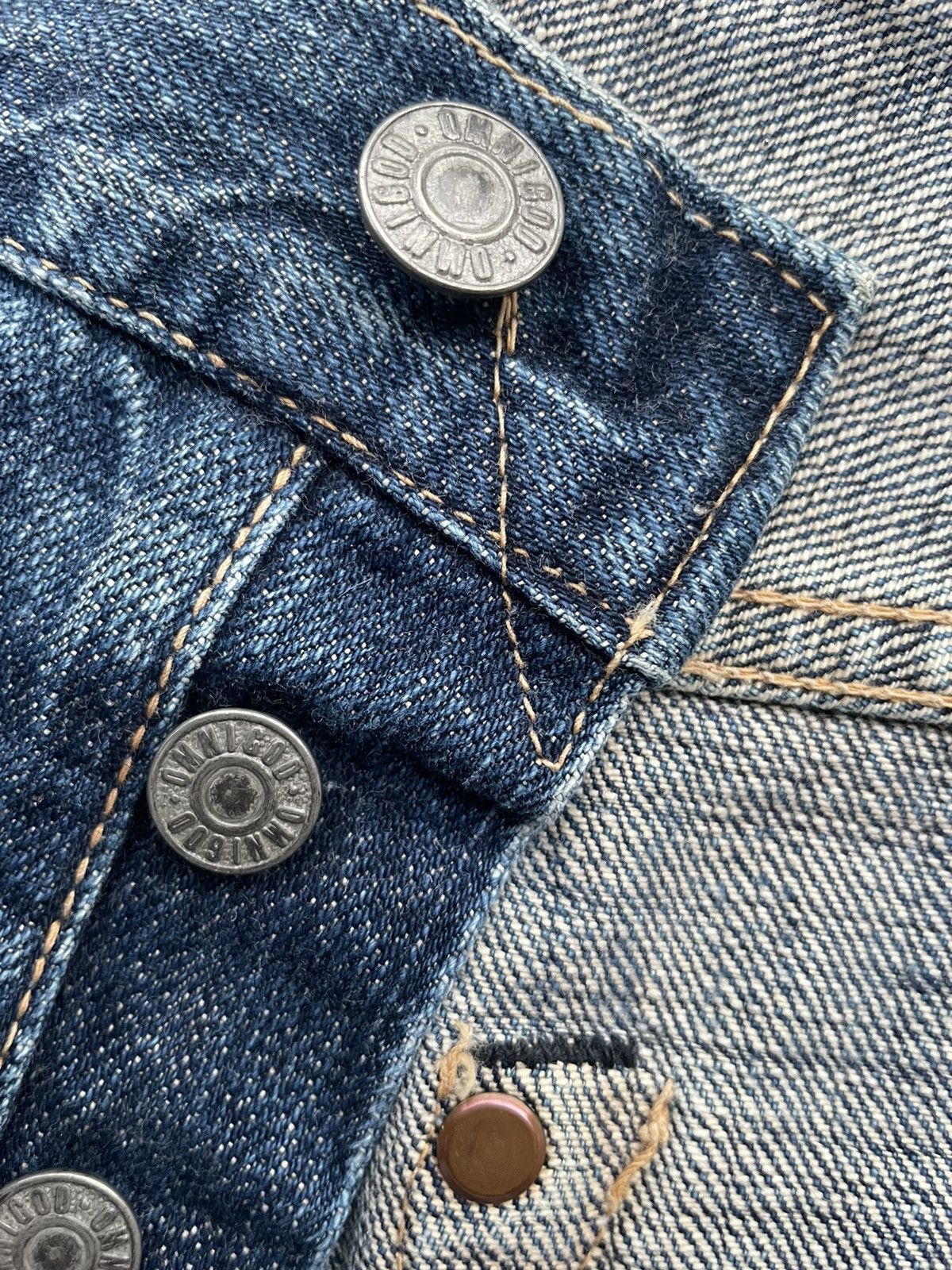 Japanese Brand × OMNIGOD × Vintage Vintage Omnigod Selvedge Aging Wash Denim Size US 33 - 16 Thumbnail