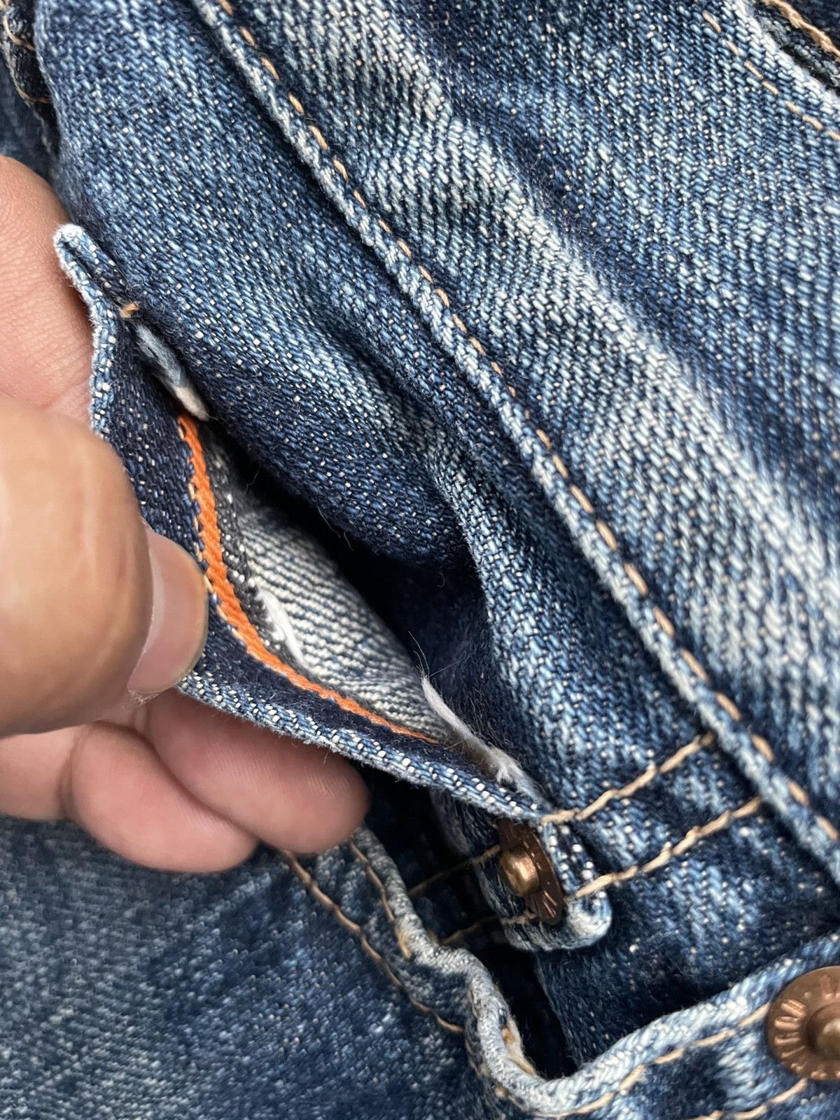 Japanese Brand × OMNIGOD × Vintage Vintage Omnigod Selvedge Aging Wash Denim Size US 33 - 15 Thumbnail