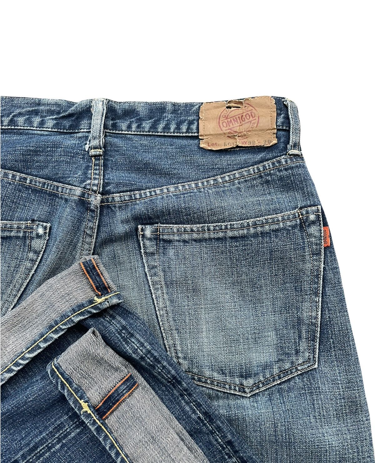 Japanese Brand × OMNIGOD × Vintage Vintage Omnigod Selvedge Aging Wash Denim Size US 33 - 10 Thumbnail