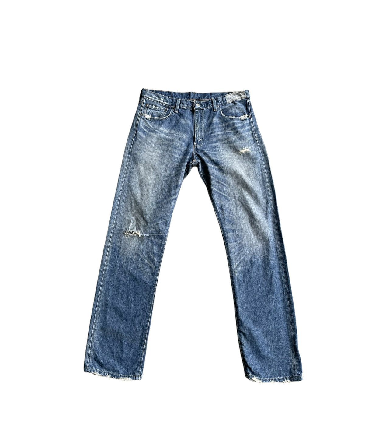 Le Grande Bleu (L.G.B.) × Levi's Levi’s 505 e 2006 Vintage Aging Distressed Denim Size US 34 / EU 50 - 1 Thumbnail