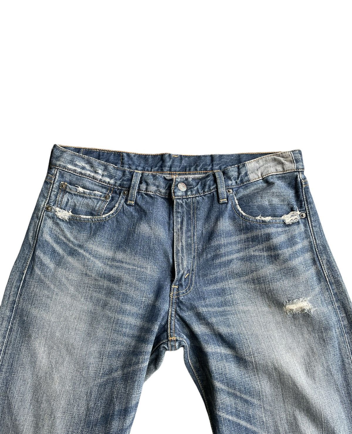 Le Grande Bleu (L.G.B.) × Levi's Levi’s 505 e 2006 Vintage Aging Distressed Denim Size US 34 / EU 50 - 6 Thumbnail