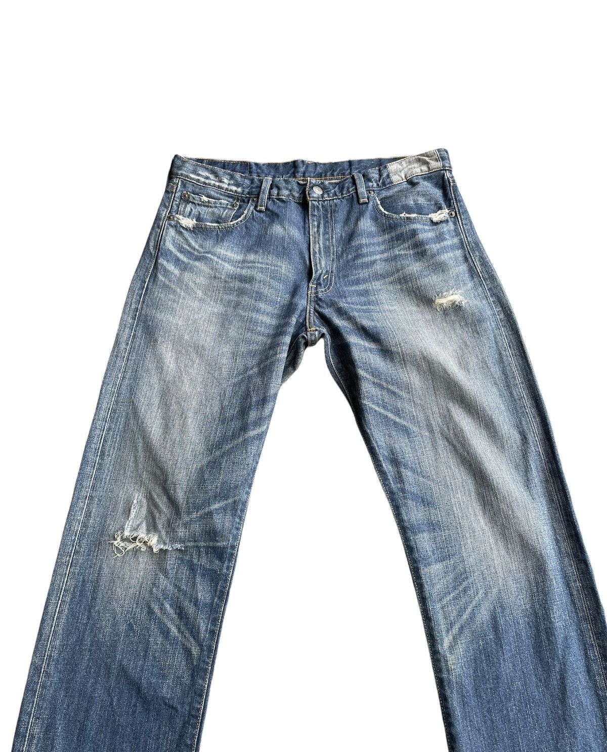 Le Grande Bleu (L.G.B.) × Levi's Levi’s 505 e 2006 Vintage Aging Distressed Denim Size US 34 / EU 50 - 4 Thumbnail