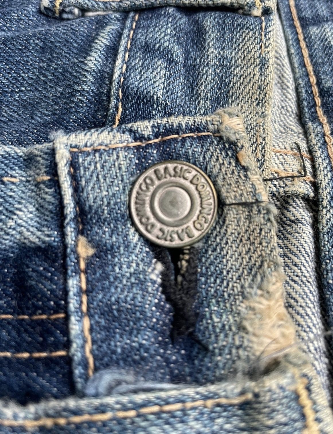 Japanese Brand Vintage Domingo Selvedge Distressed Denim Size US 29 - 23 Thumbnail