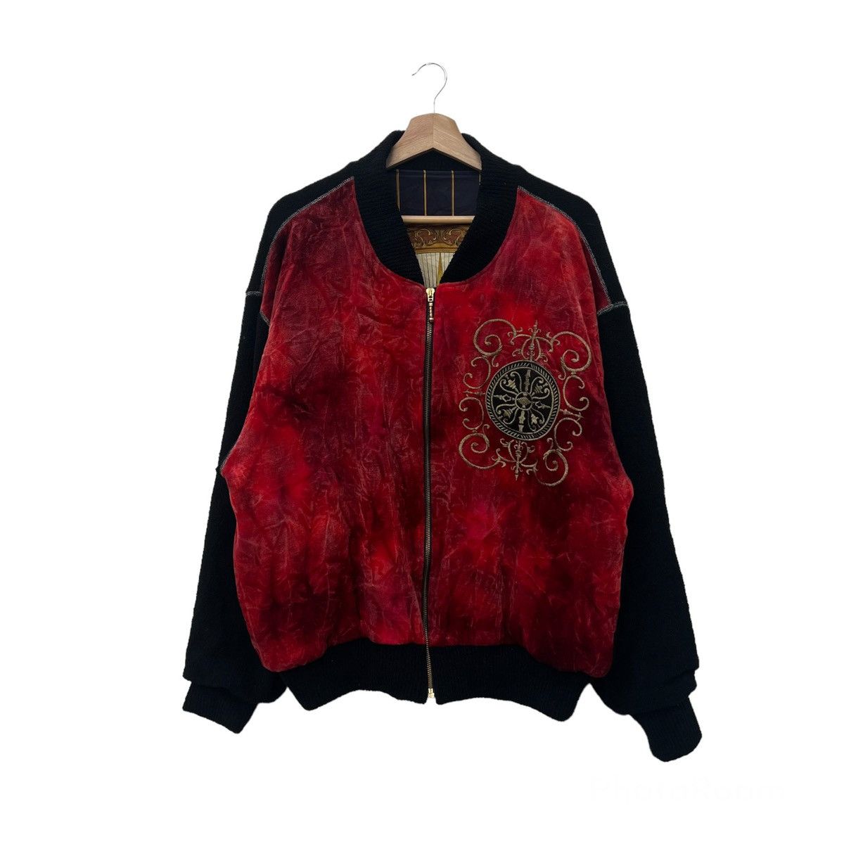 Japanese Brand VINTAGE MUGGER FULL PRINT DESIGN JACKET RARE LINING Size US L / EU 52-54 / 3 - 1 Thumbnail