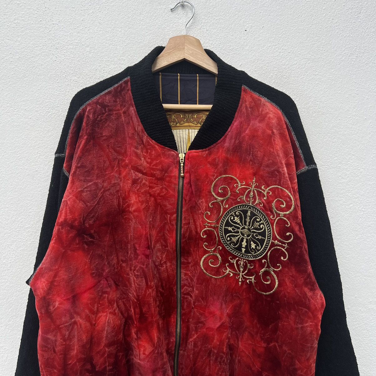Japanese Brand VINTAGE MUGGER FULL PRINT DESIGN JACKET RARE LINING Size US L / EU 52-54 / 3 - 3 Thumbnail