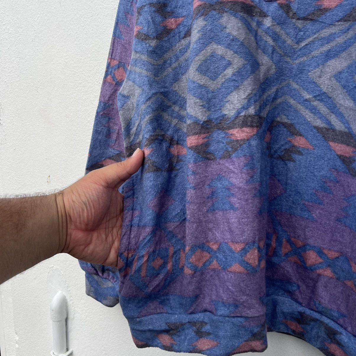 Japanese Brand VINTAGE FLEECE JACKET NAVAJO DESIGN ROVER MINI JAPAN Size US L / EU 52-54 / 3 - 6 Thumbnail