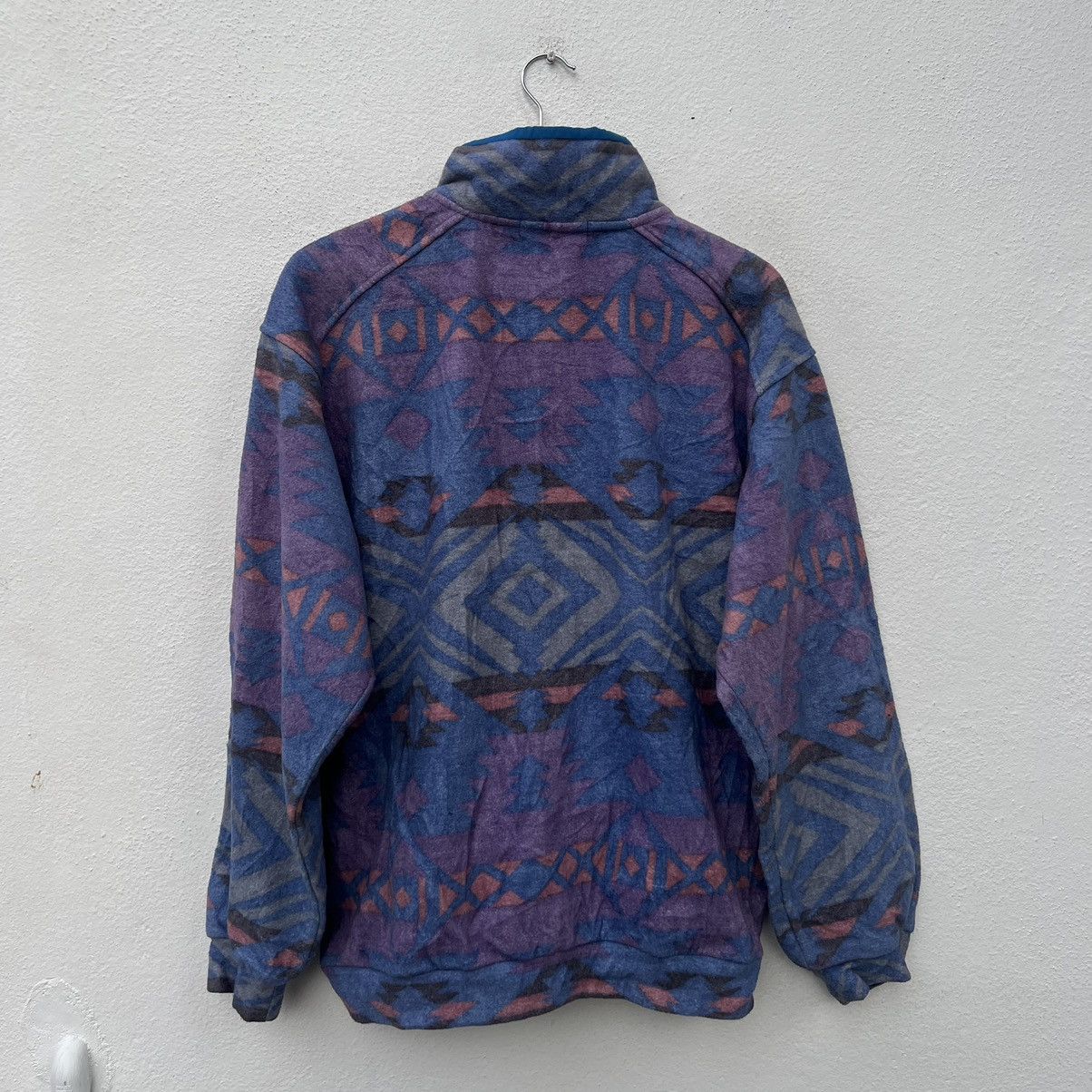 Japanese Brand VINTAGE FLEECE JACKET NAVAJO DESIGN ROVER MINI JAPAN Size US L / EU 52-54 / 3 - 8 Thumbnail