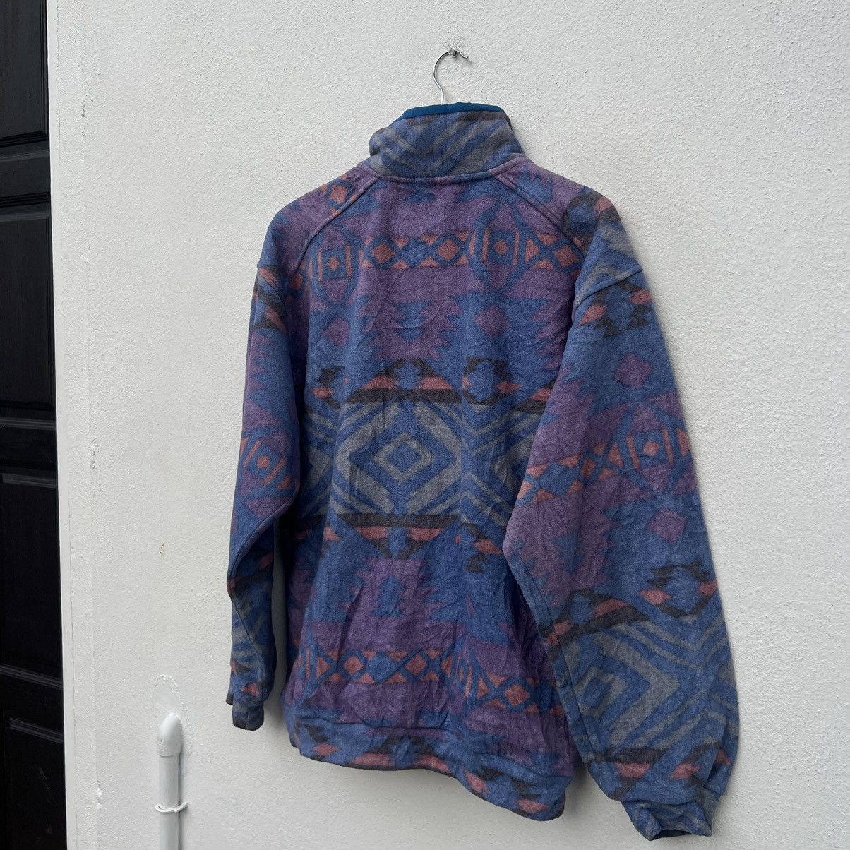Japanese Brand VINTAGE FLEECE JACKET NAVAJO DESIGN ROVER MINI JAPAN Size US L / EU 52-54 / 3 - 9 Thumbnail