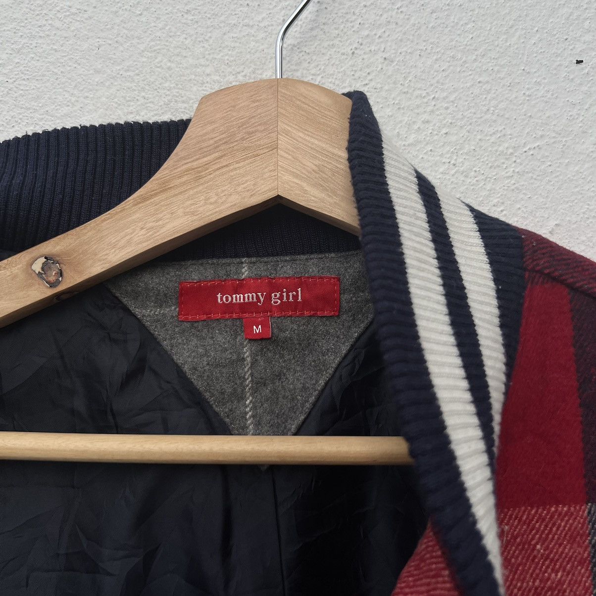 Japanese Brand VINTAGE VARSITY JACKET TOMMY GIRL TARTAN DESIGN Size M / US 6-8 / IT 42-44 - 10 Thumbnail
