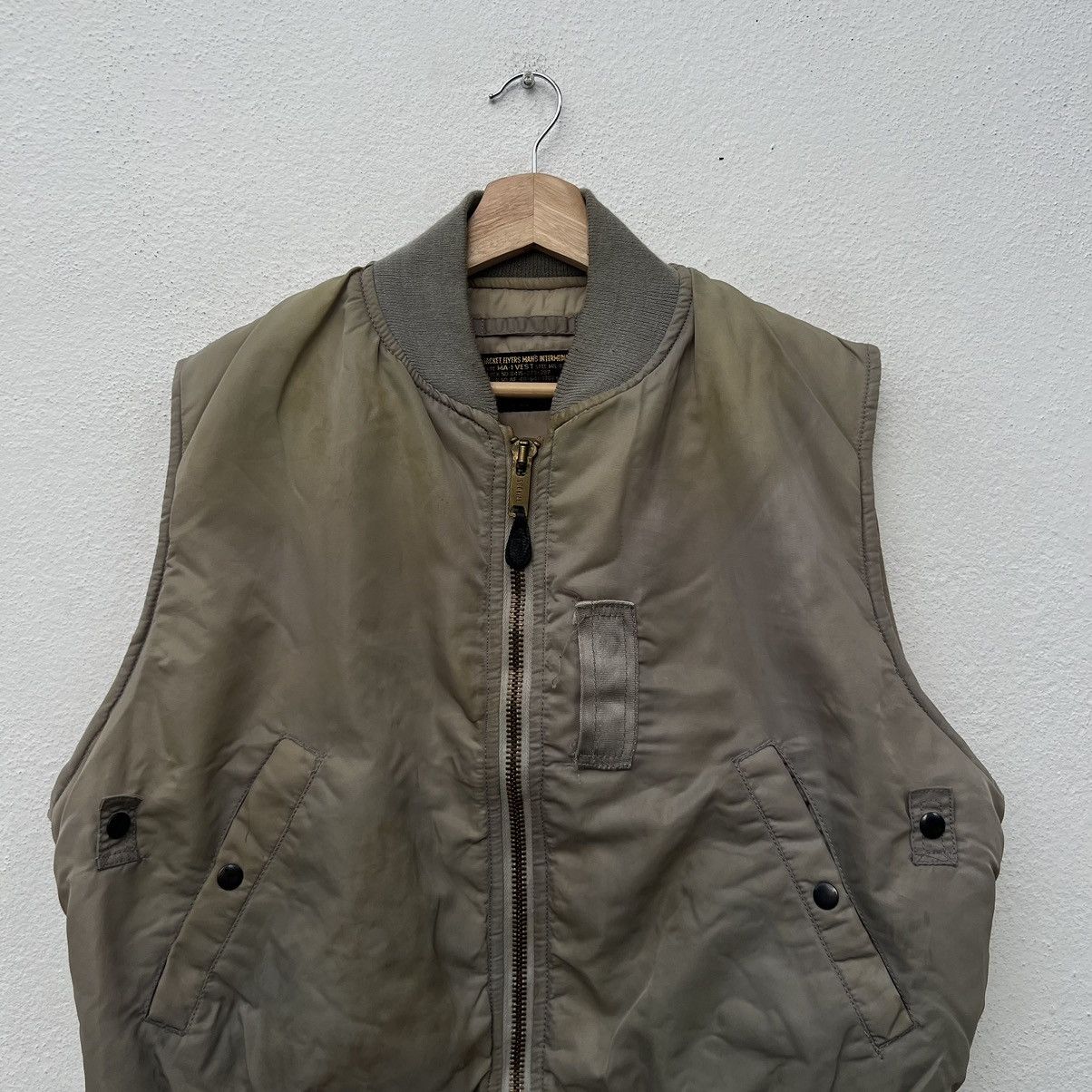 Vintage VINTAGE MA-1 BOMBER VEST HOUSTON INC MILITARY WEAR Size US L / EU 52-54 / 3 - 3 Thumbnail