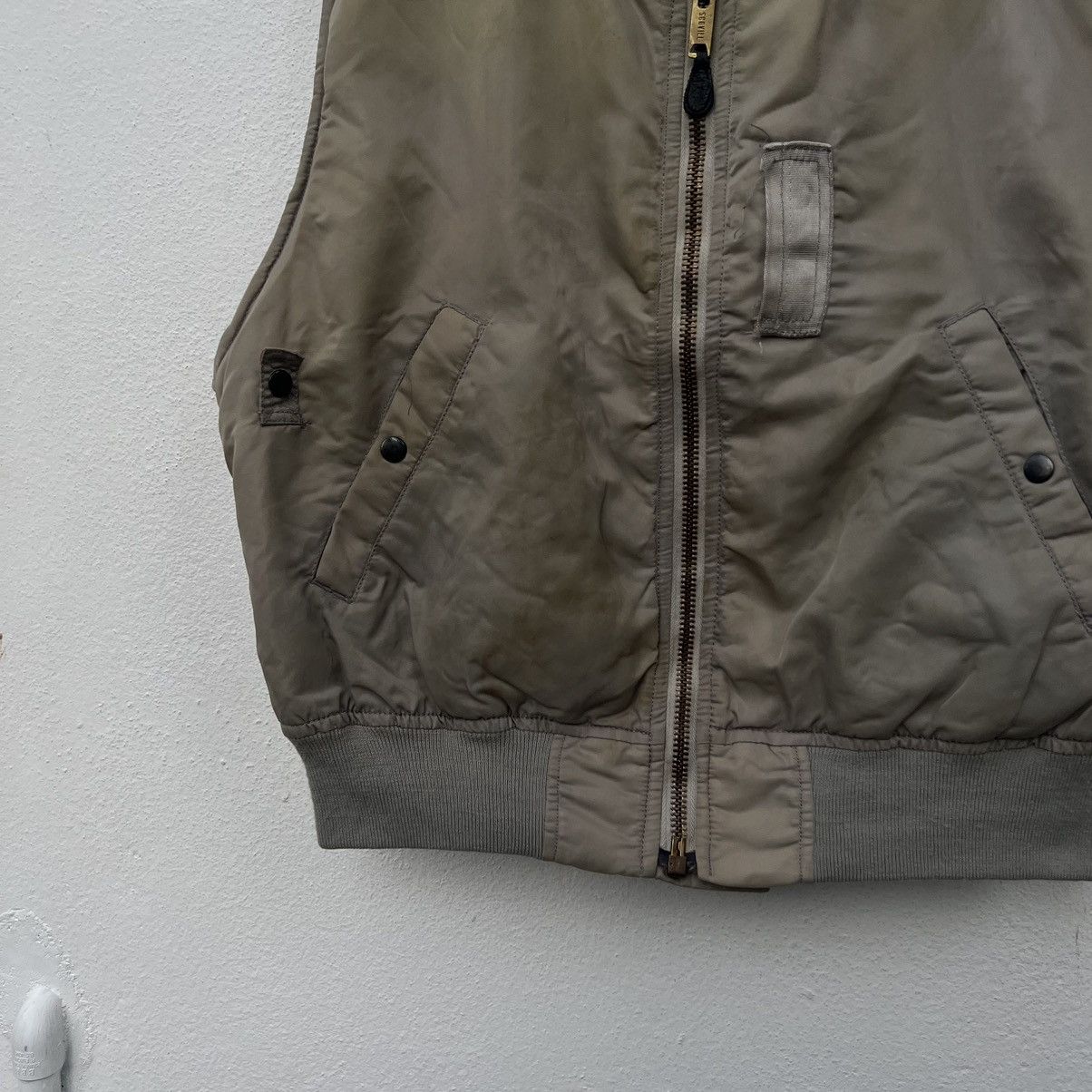 Vintage VINTAGE MA-1 BOMBER VEST HOUSTON INC MILITARY WEAR Size US L / EU 52-54 / 3 - 4 Thumbnail