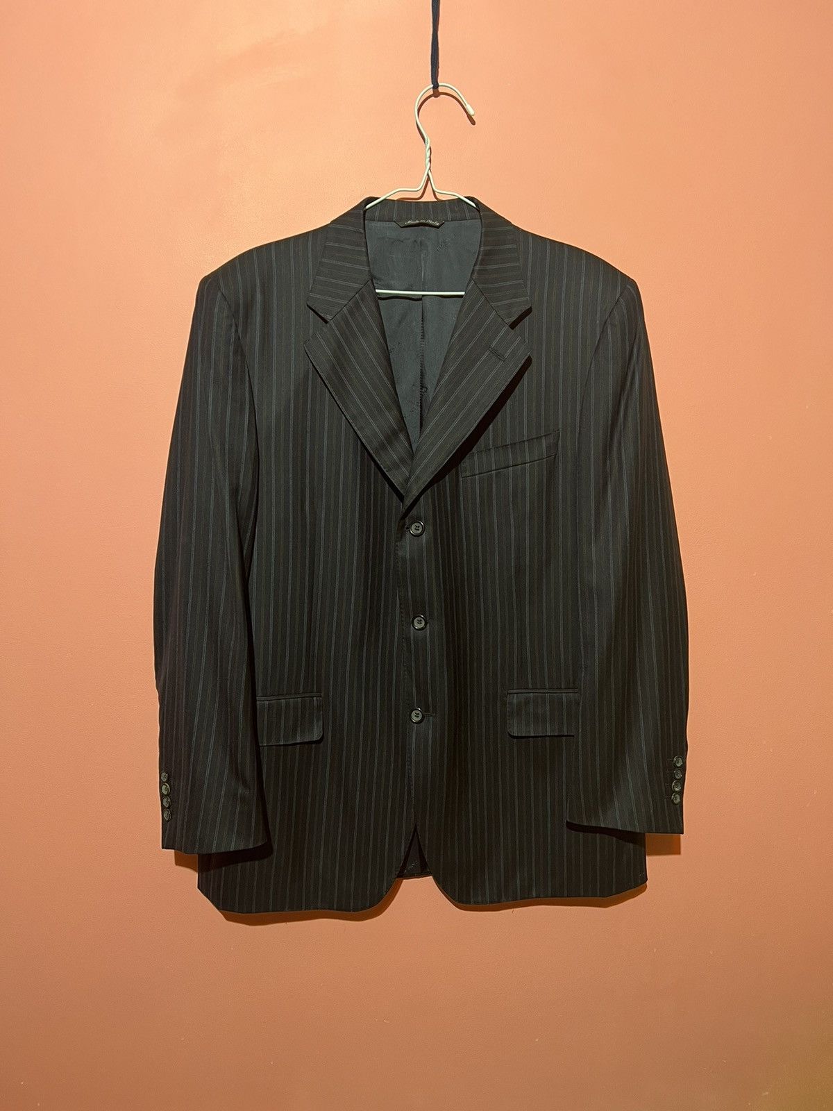 Canali Canali exclusive collection blazer striped luxury classic Size 54R - 1 Thumbnail