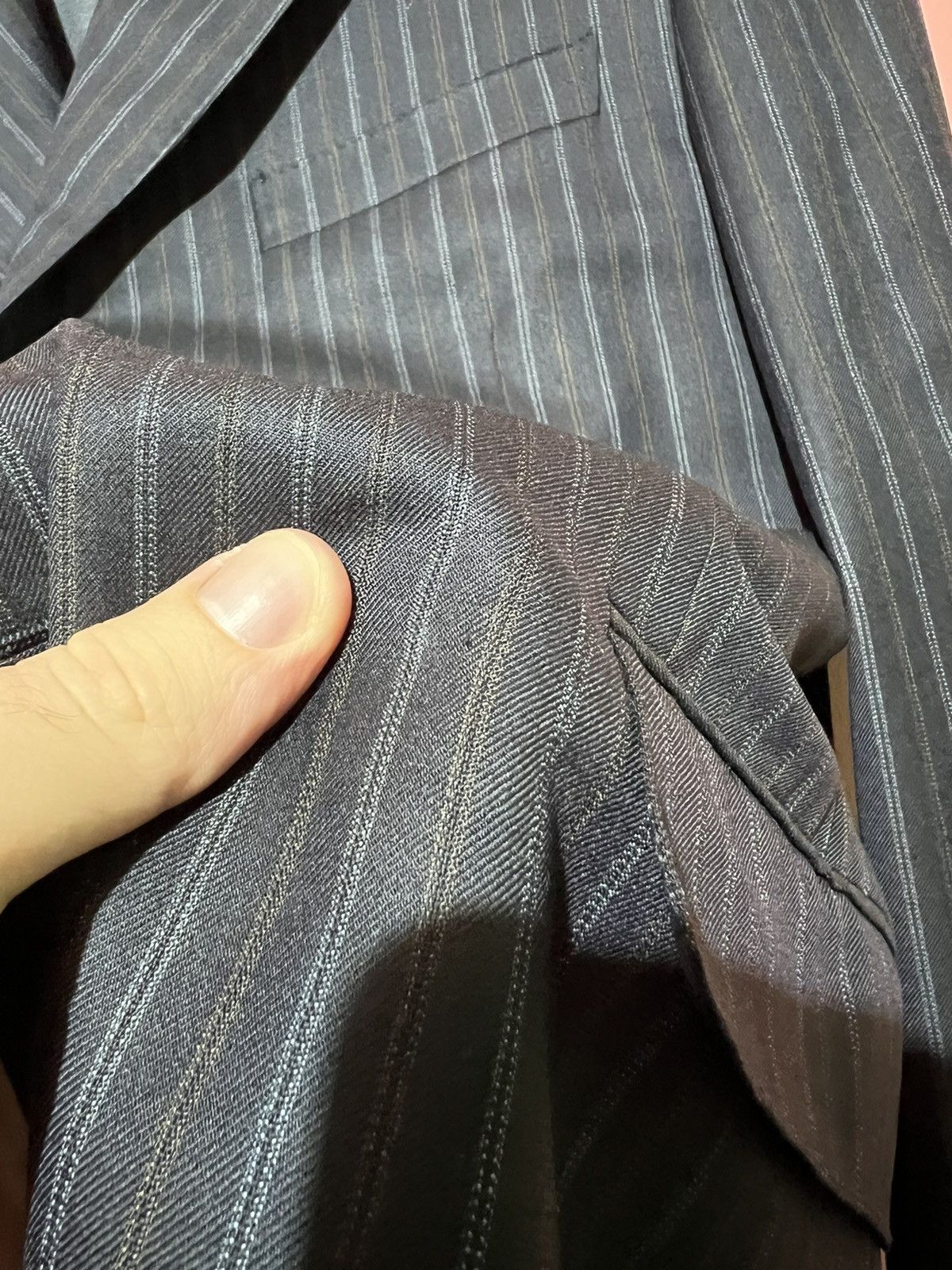 Canali Canali exclusive collection blazer striped luxury classic Size 54R - 4 Thumbnail