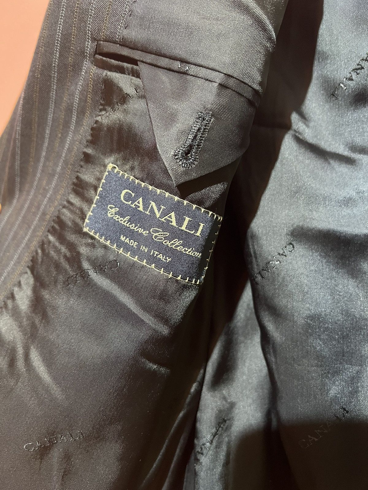 Canali Canali exclusive collection blazer striped luxury classic Size 54R - 6 Thumbnail