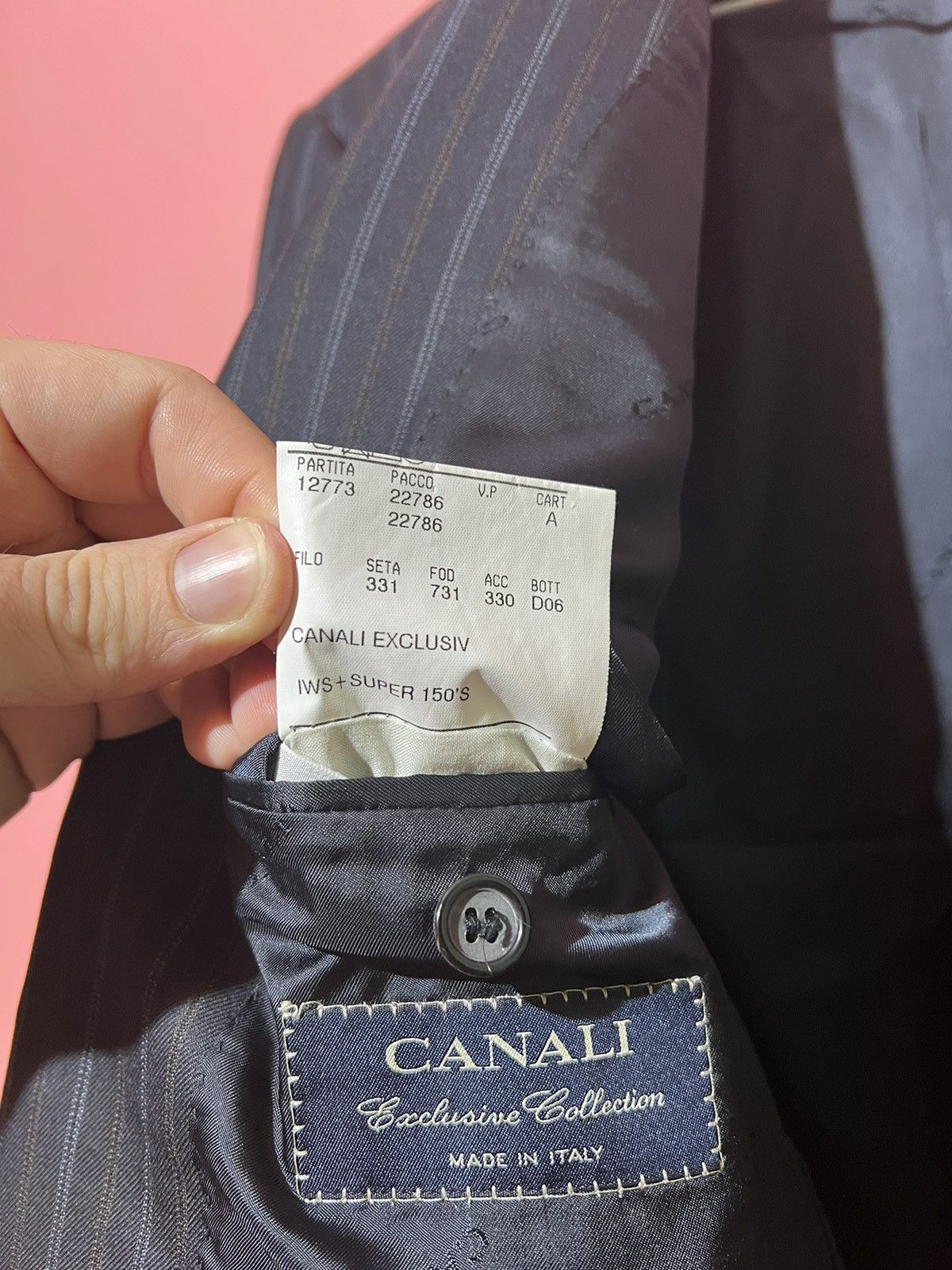 Canali Canali exclusive collection blazer striped luxury classic Size 54R - 8 Thumbnail