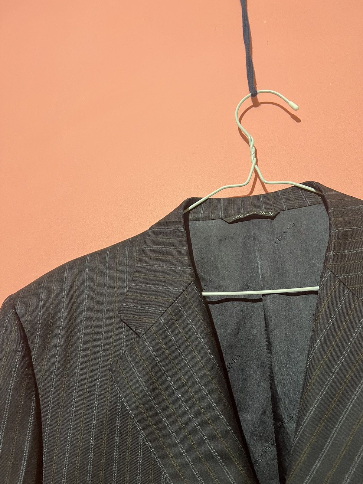 Canali Canali exclusive collection blazer striped luxury classic Size 54R - 2 Thumbnail