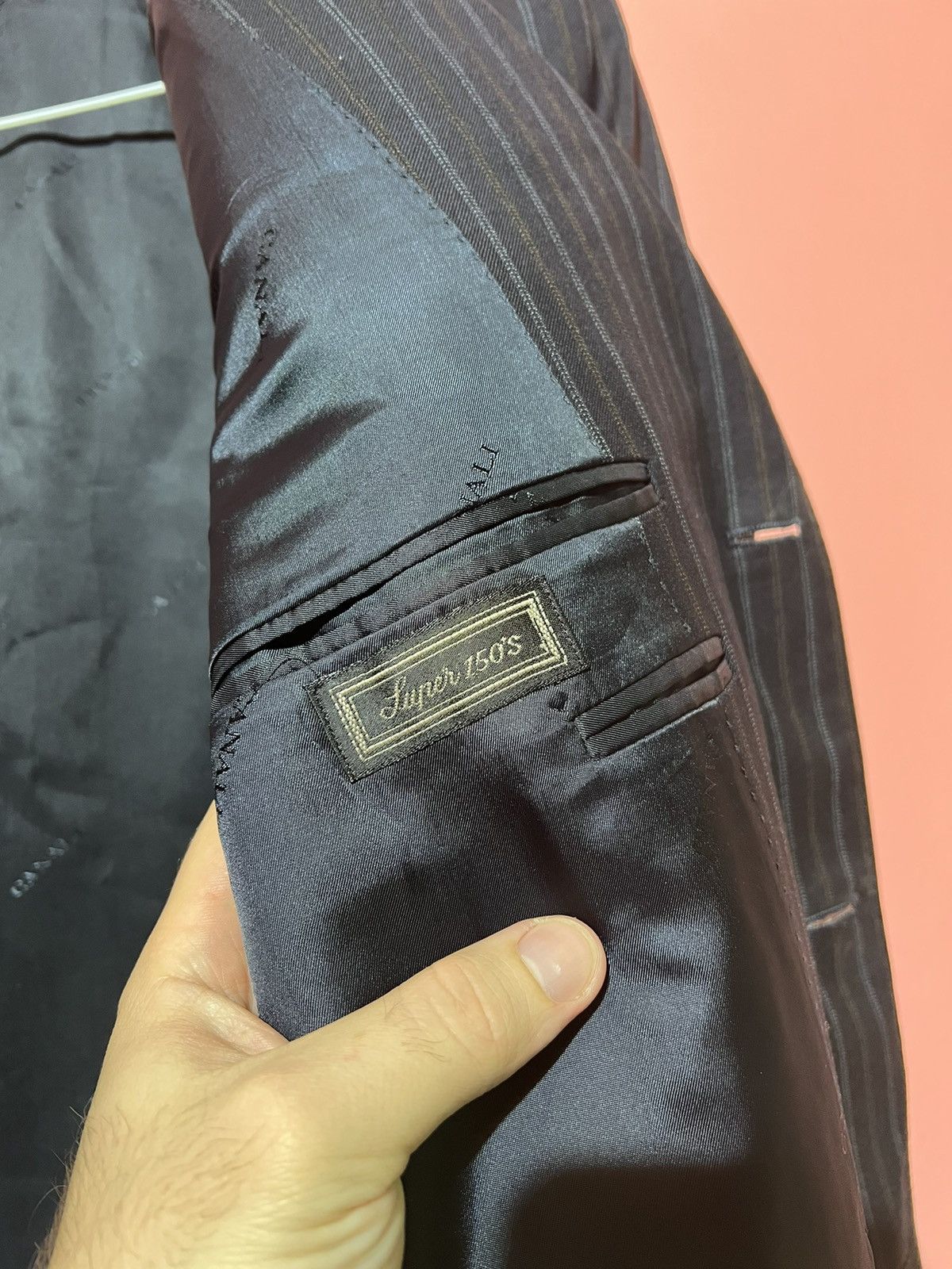 Canali Canali exclusive collection blazer striped luxury classic Size 54R - 5 Thumbnail