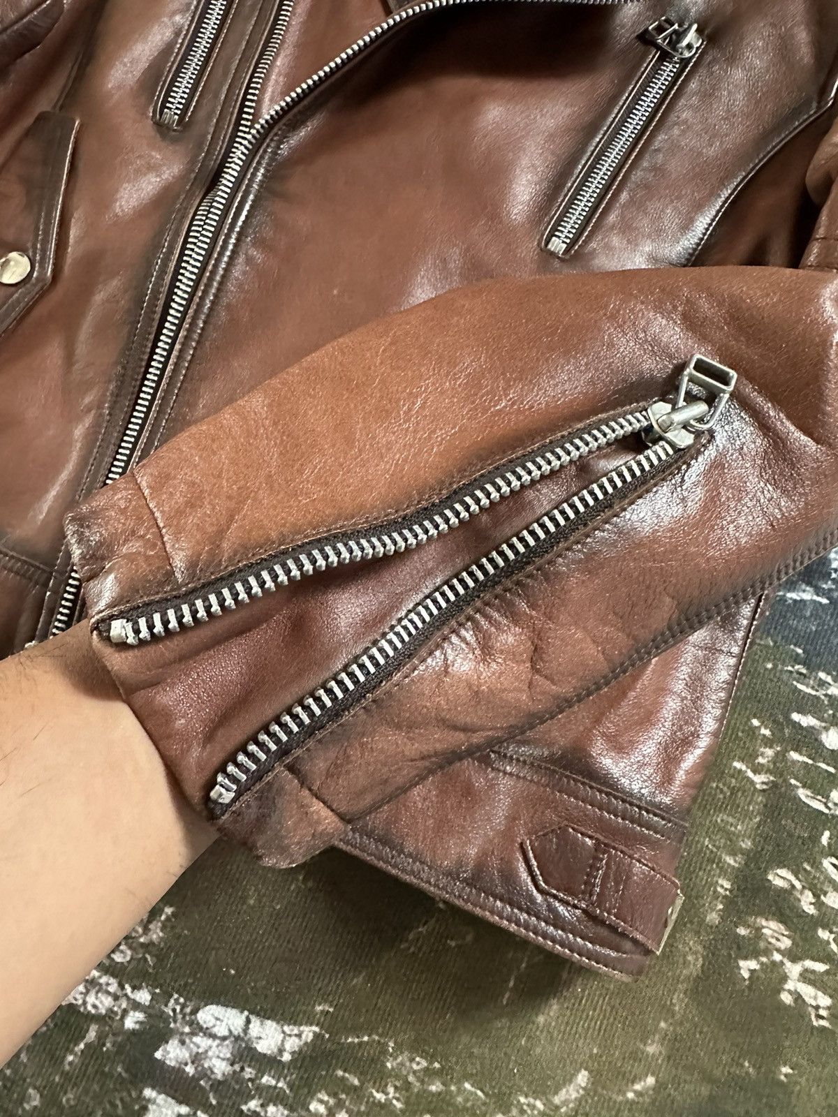 Japanese Brand Archive 206 Homme Biker leather jacket Size US M / EU 48-50 / 2 - 13 Thumbnail