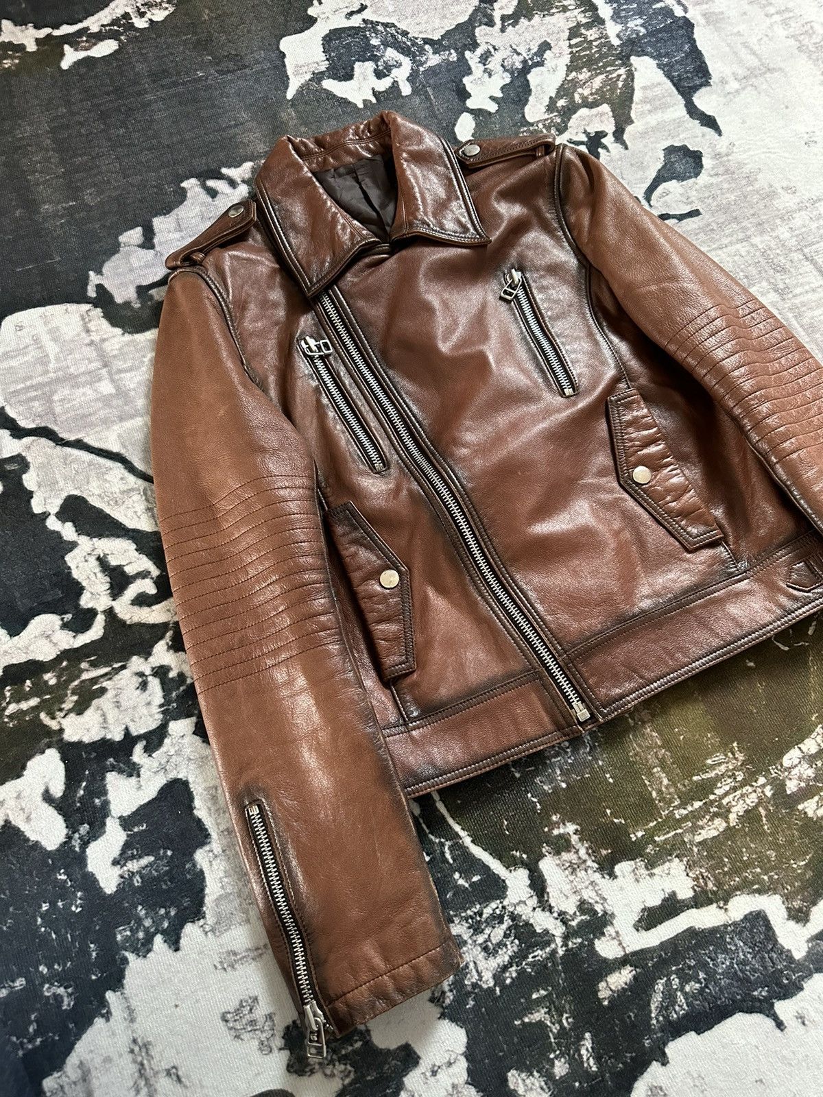 Japanese Brand Archive 206 Homme Biker leather jacket Size US M / EU 48-50 / 2 - 3 Thumbnail