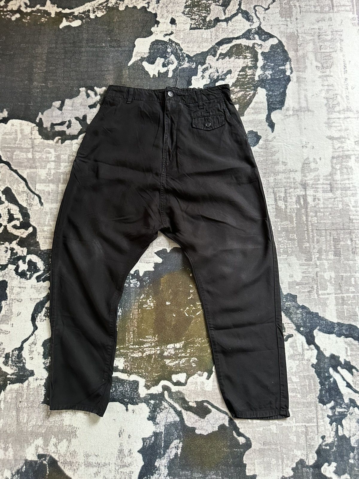 Issey Miyake AW06 Zucca Sweat relaxed cropped pant Size US 30 / EU 46 - 1 Thumbnail