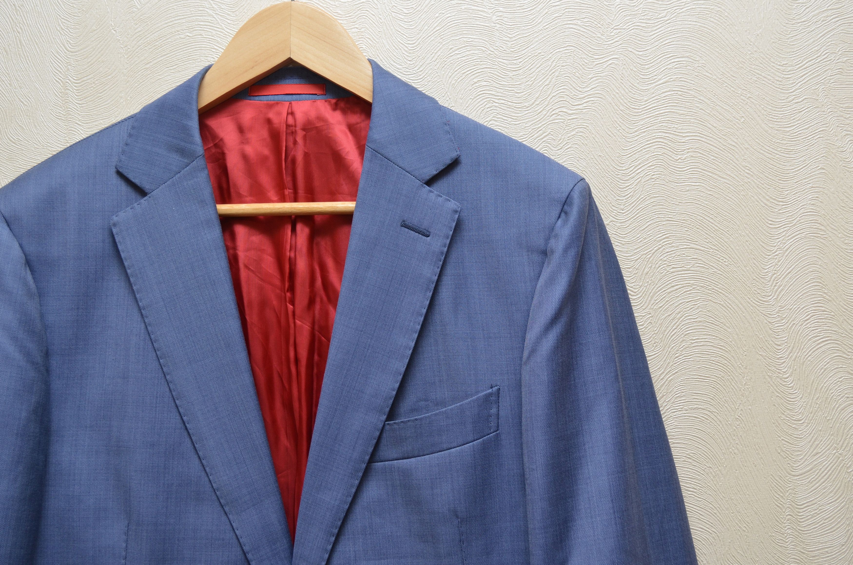 Designer × Suitsupply SUITSUPPLY Blazer Pure Wool Sienna Blue EU50 US40 Size 40S - 4 Thumbnail